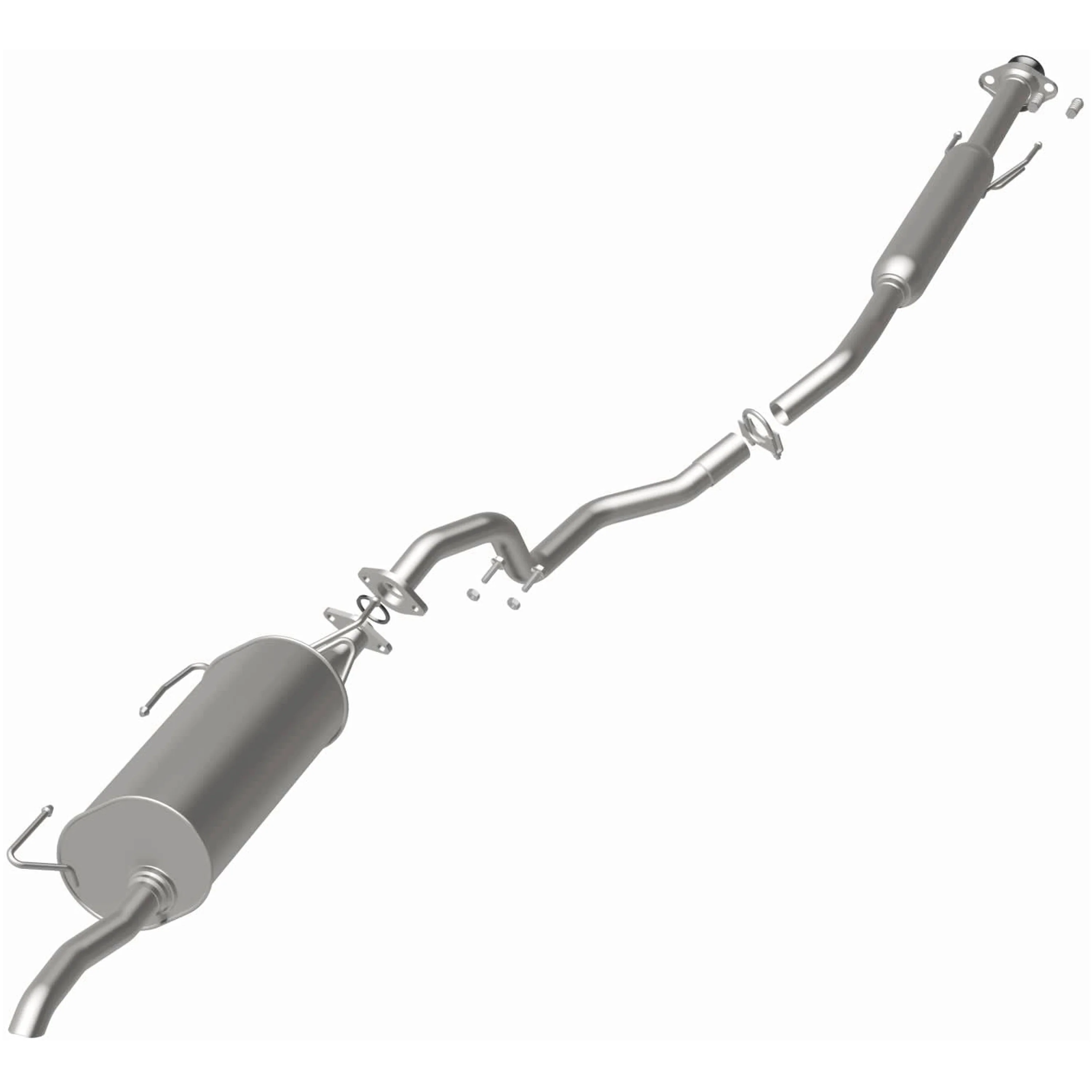 BRExhaust 2013-2019 Nissan Sentra 1.8L Direct-Fit Exhaust System Kit 106-0759 - Image 3