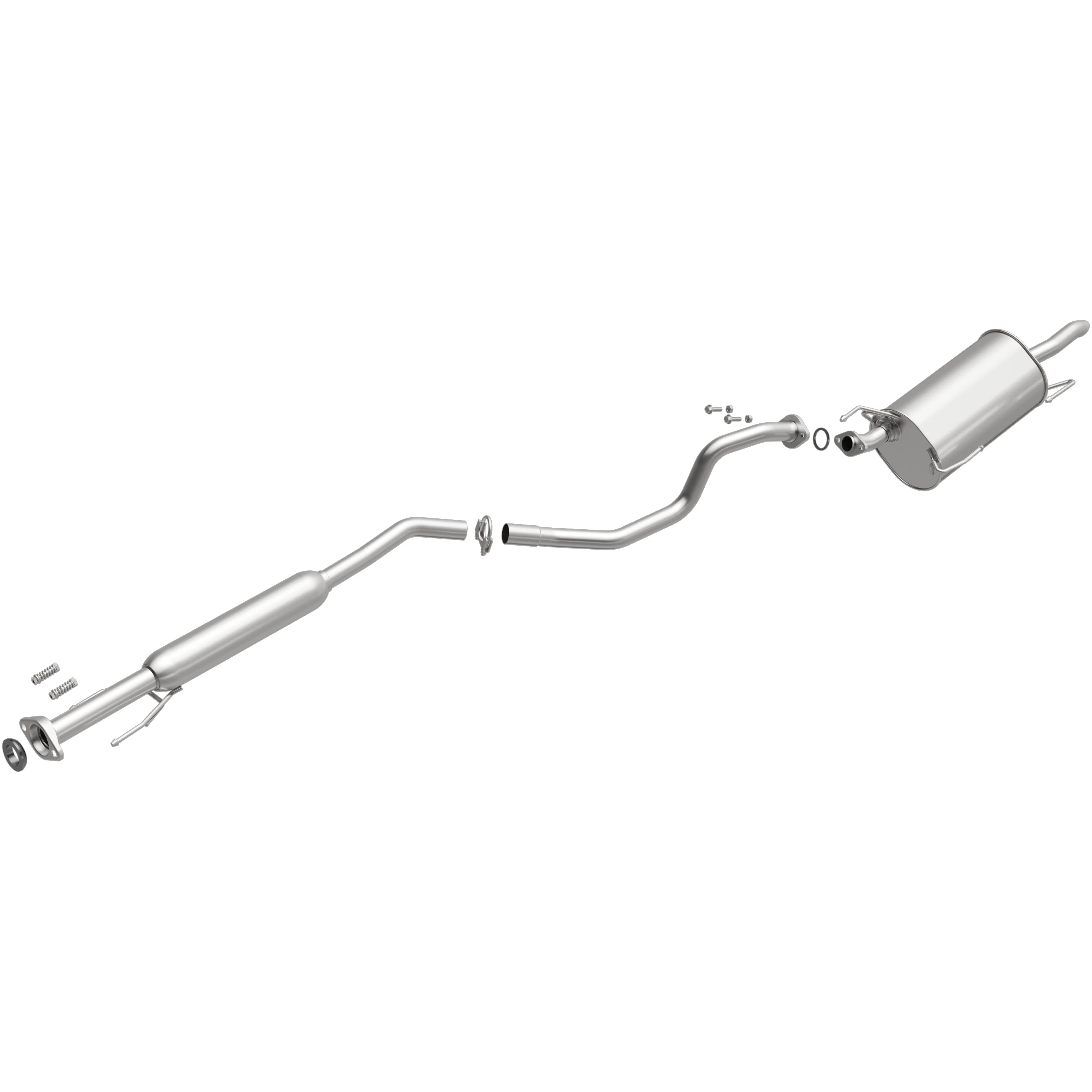 BRExhaust 2013-2019 Nissan Sentra 1.8L Direct-Fit Exhaust System Kit 106-0759 - Image 4