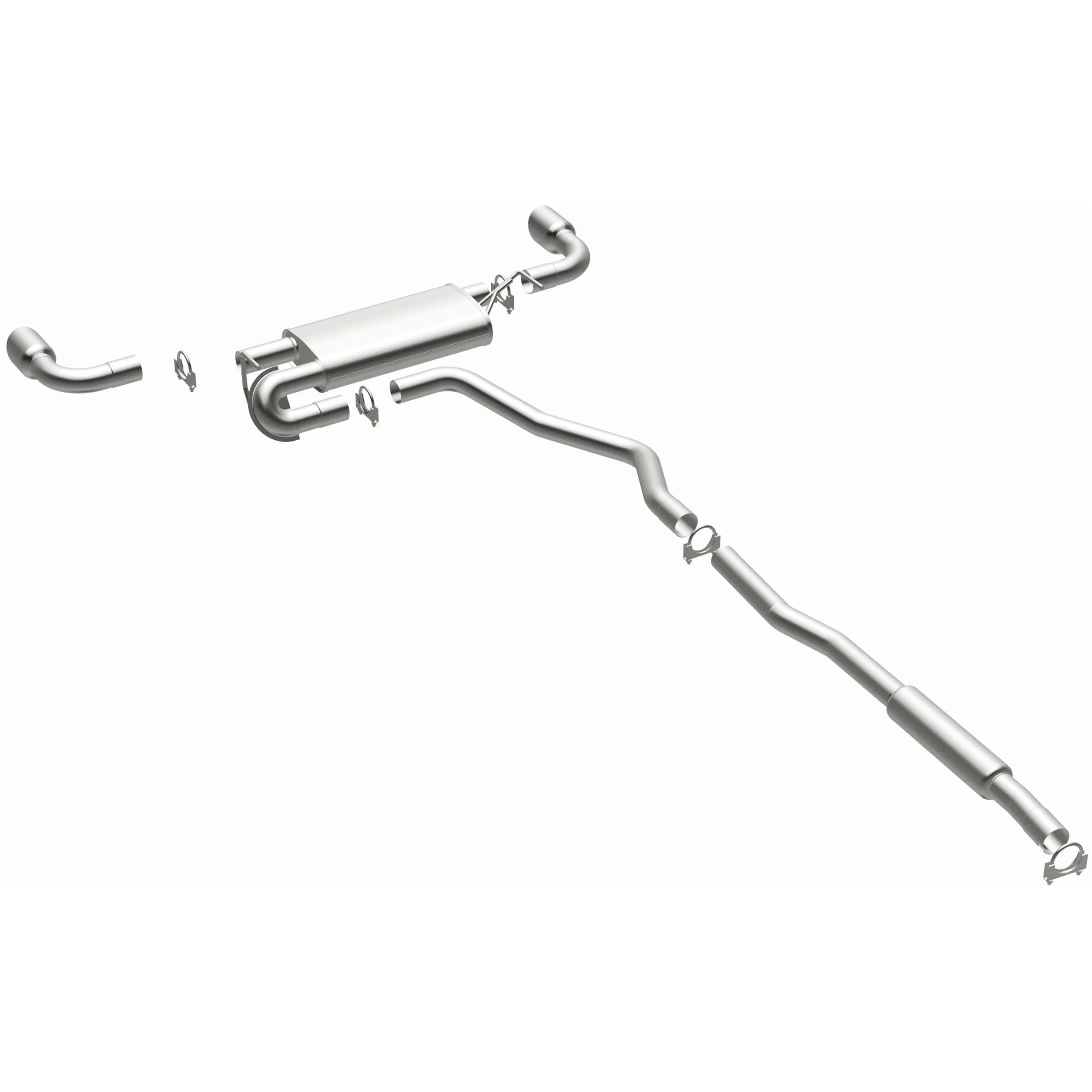 BRExhaust 2014-2022 Jeep Cherokee 3.2L Direct-Fit Exhaust System Kit 106-0767 - Image 2