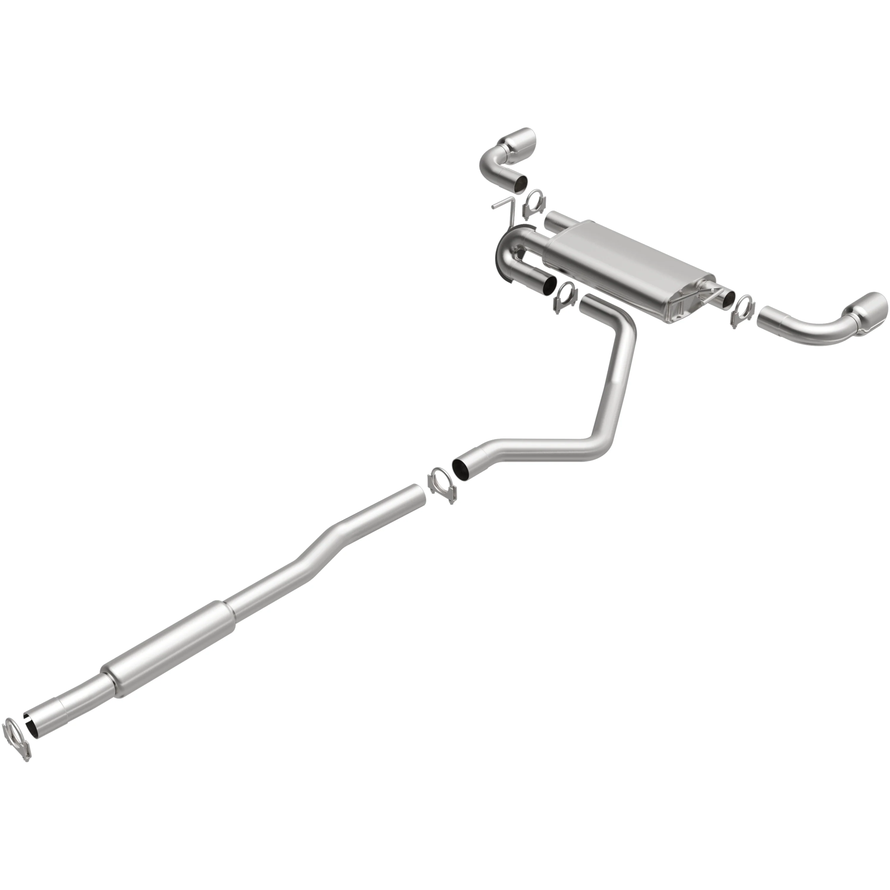 BRExhaust 2014-2022 Jeep Cherokee 3.2L Direct-Fit Exhaust System Kit 106-0767 - Image 4