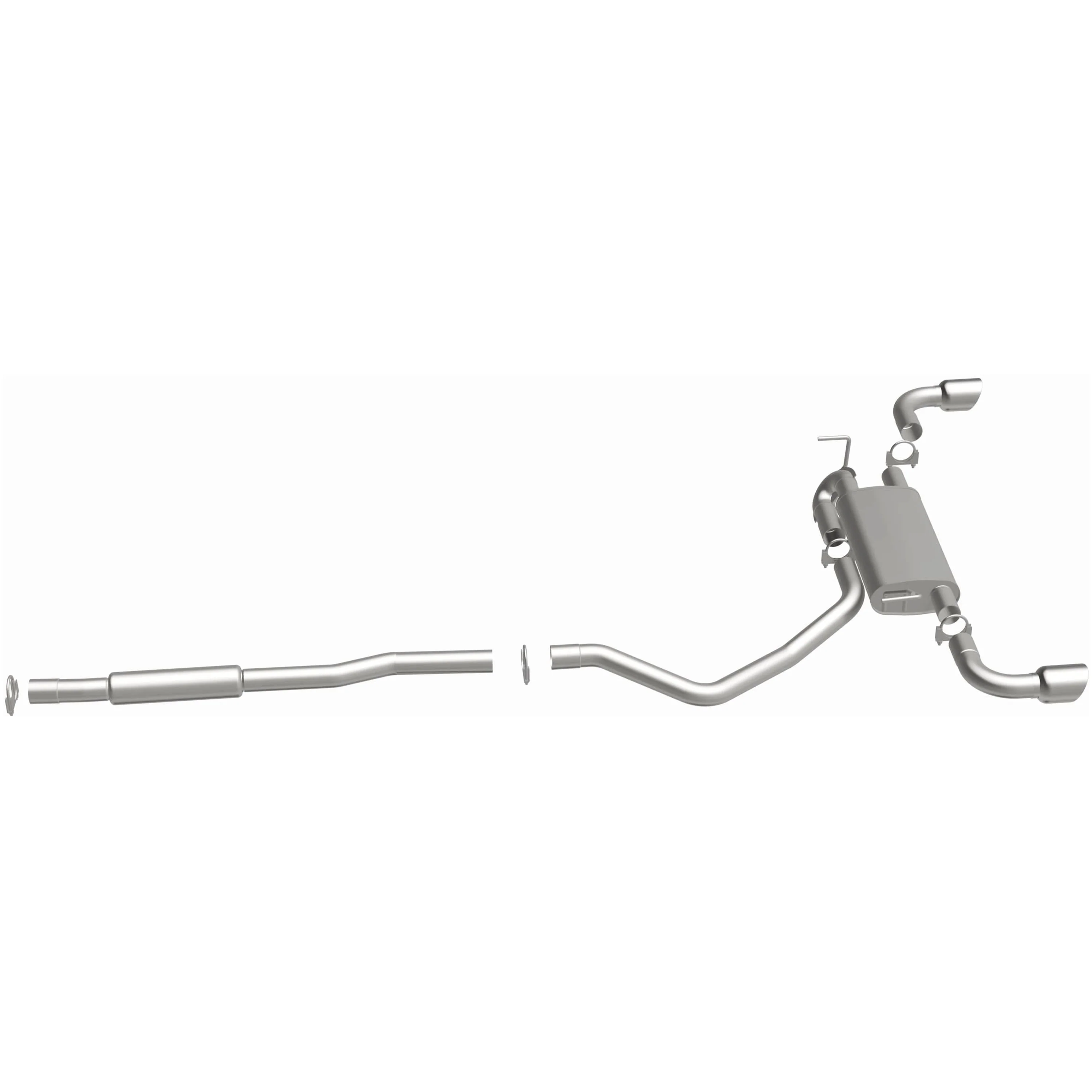 BRExhaust 2014-2022 Jeep Cherokee 3.2L Direct-Fit Exhaust System Kit 106-0767 - Image 5
