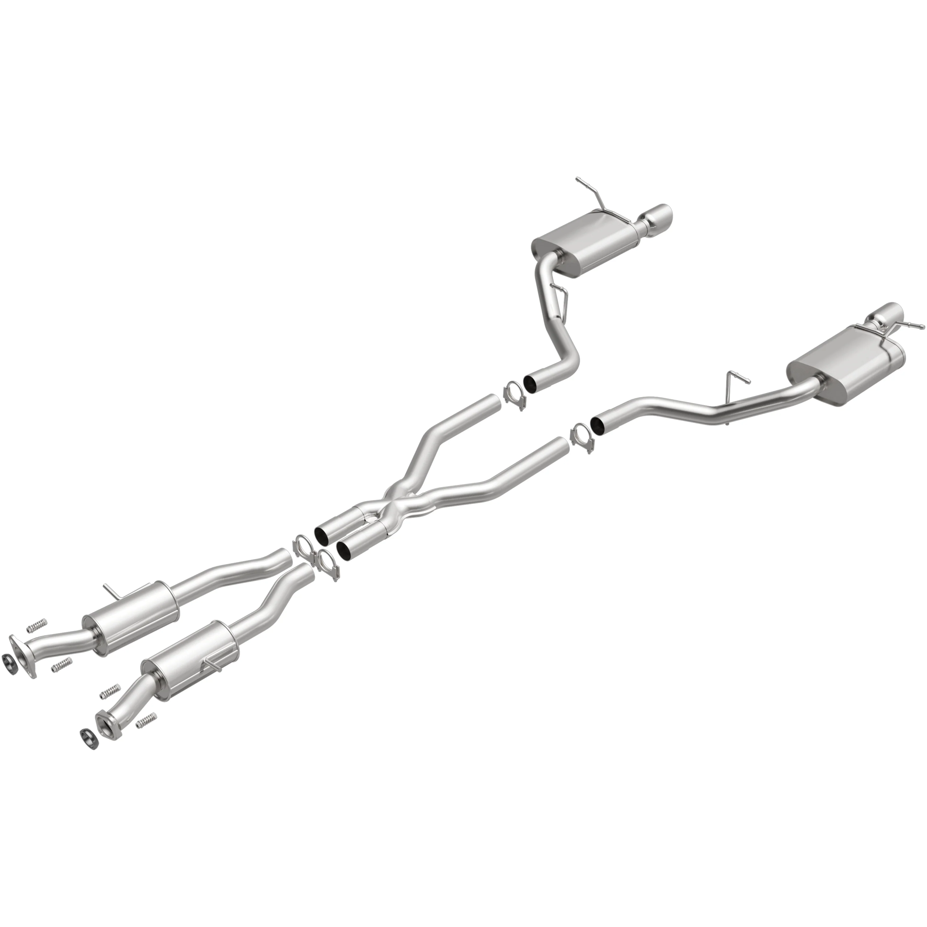 BRExhaust 2011-2025 Dodge Durango 3.6L | 2011-2025 Dodge Durango 5.7L Direct-Fit Exhaust System Kit 106-0768 - Image 2