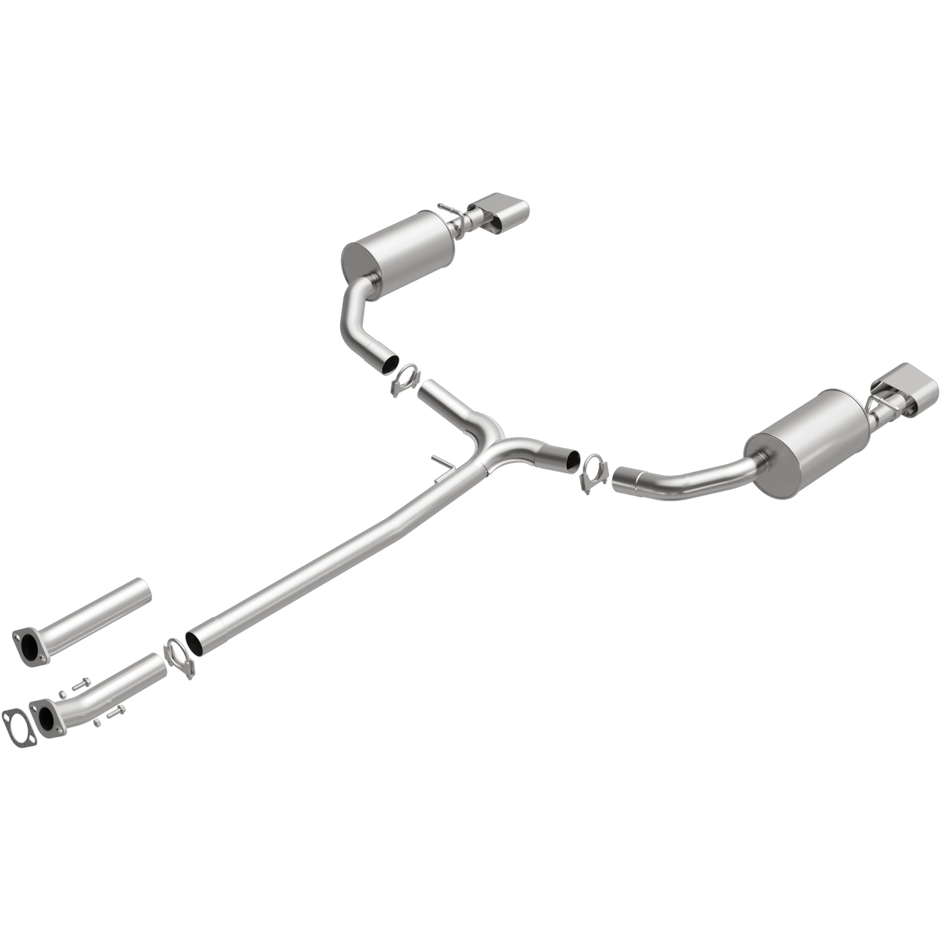 BRExhaust 2011-2015 Kia Optima 2.0L | 2011-2015 Kia Optima 2.4L Direct-Fit Exhaust System Kit 106-0769 - Image 2