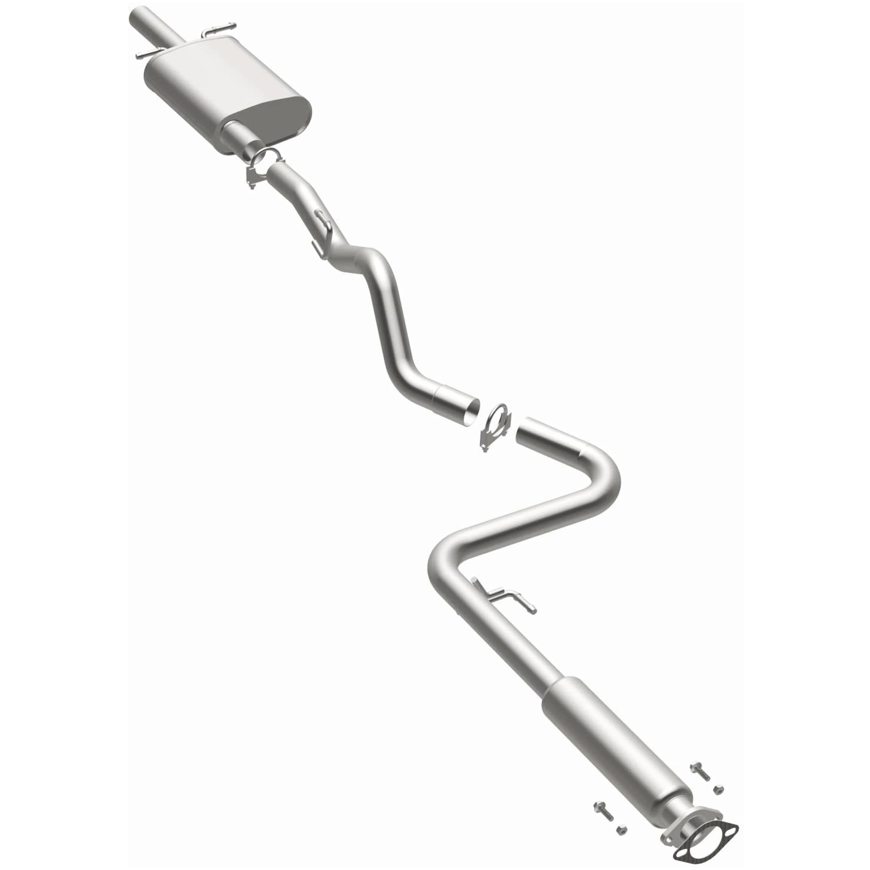 BRExhaust 2005-2010 Chevrolet Cobalt 2.2L | 2007-2009 Pontiac G5 2.2L Direct-Fit Exhaust System Kit 106-0770 - Image 2