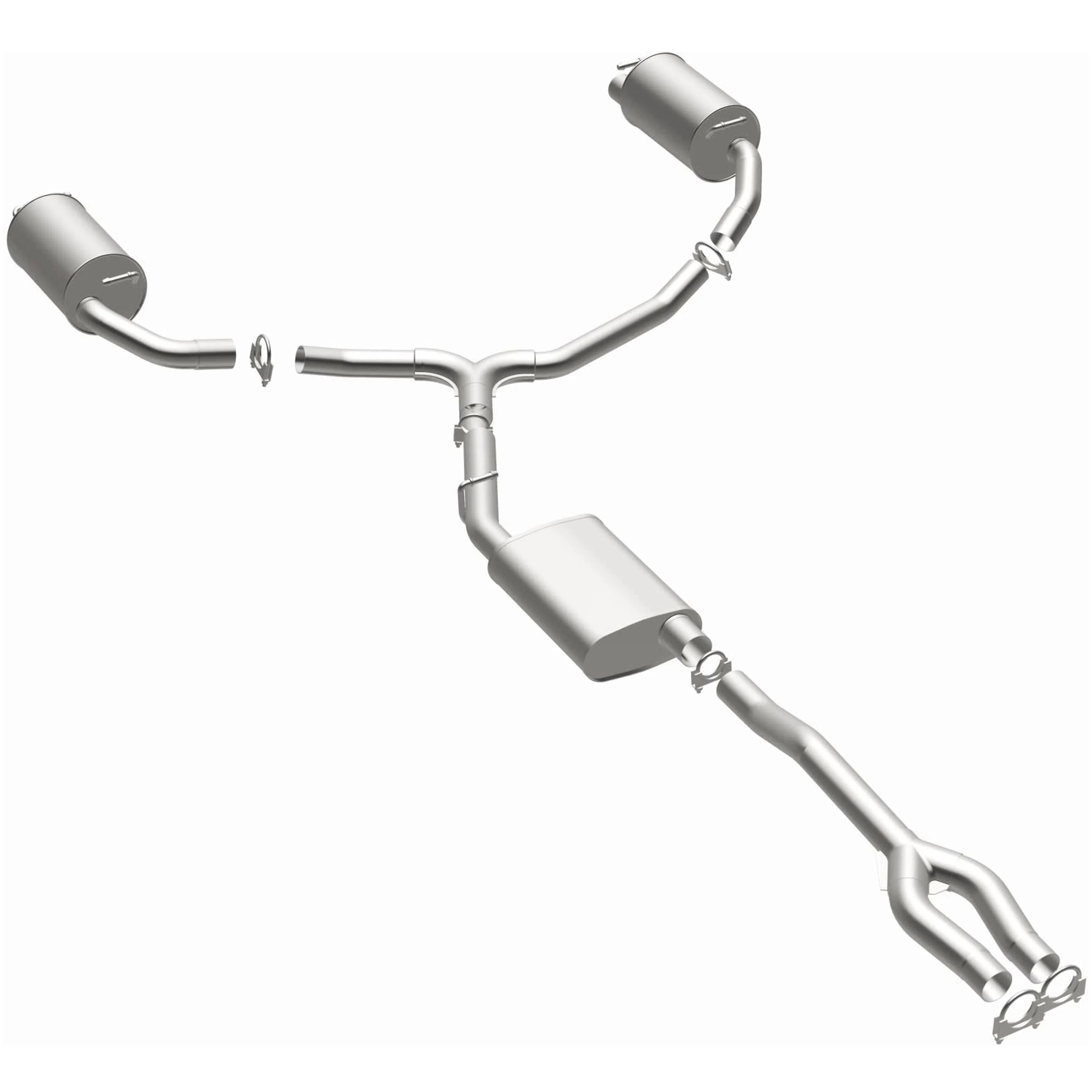 BRExhaust 2015-2023 Chrysler 300 3.6L | 2015-2023 Dodge Charger SXT 3.6L Direct-Fit Exhaust System Kit 106-0773 - Image 2