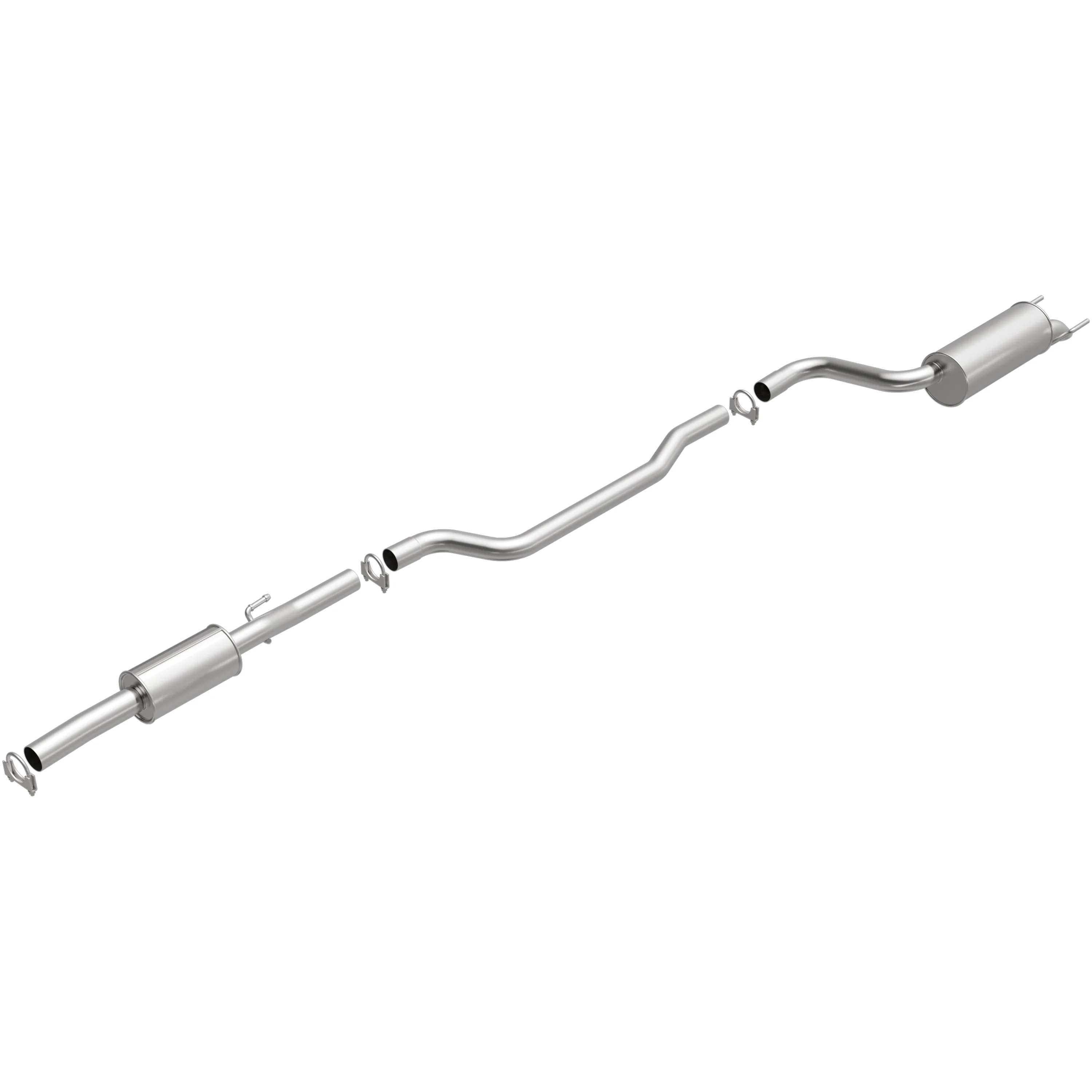 BRExhaust 2016-2019 Chevrolet Cruze 1.4L Direct-Fit Exhaust System Kit 106-0775 - Image 2