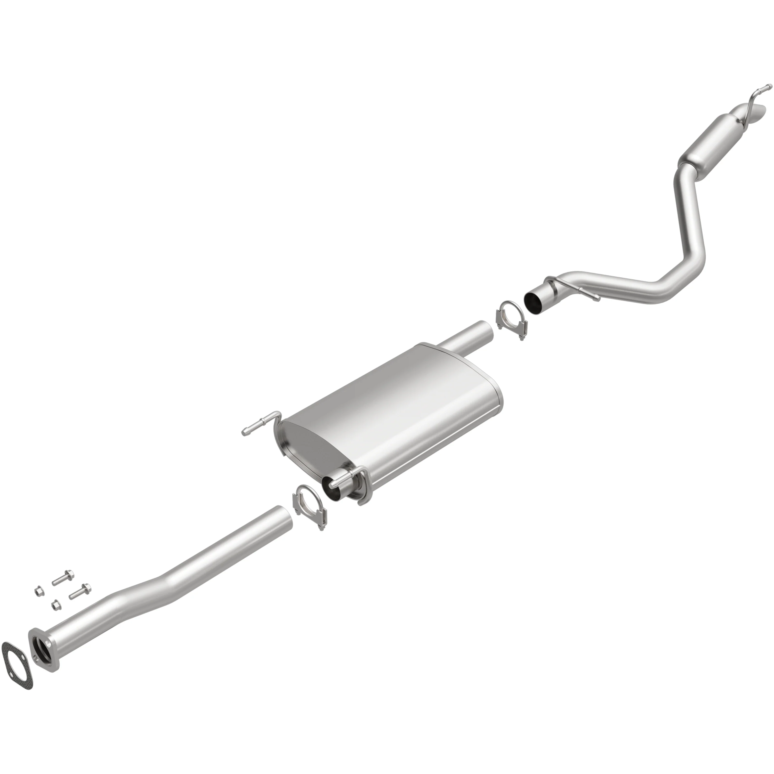 BRExhaust 2014-2019 Toyota Highlander 3.5L Direct-Fit Exhaust System Kit 106-0780 - Image 4
