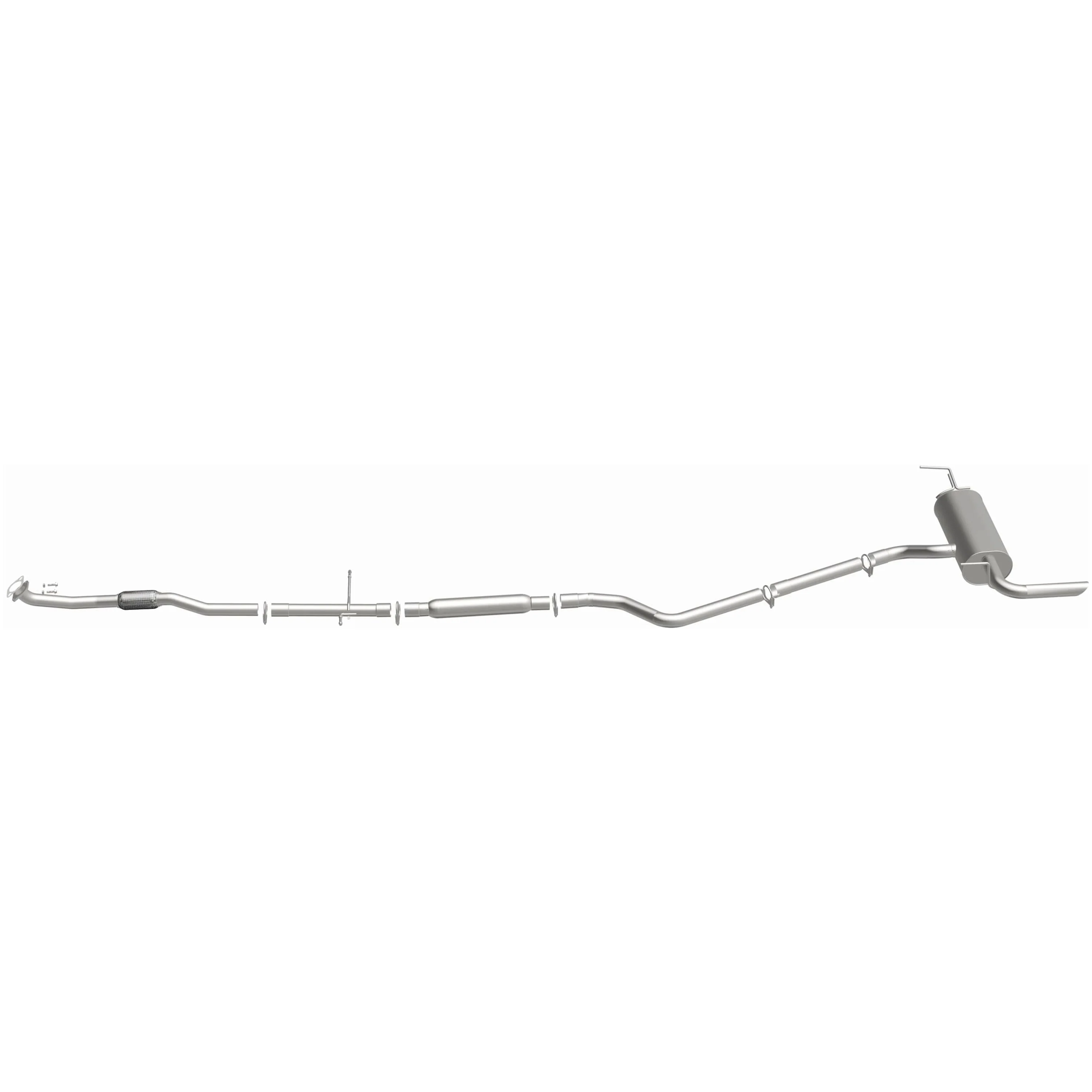 BRExhaust 2014-2019 Jeep Cherokee 2.4L Direct-Fit Exhaust System Kit 106-0781 - Image 5