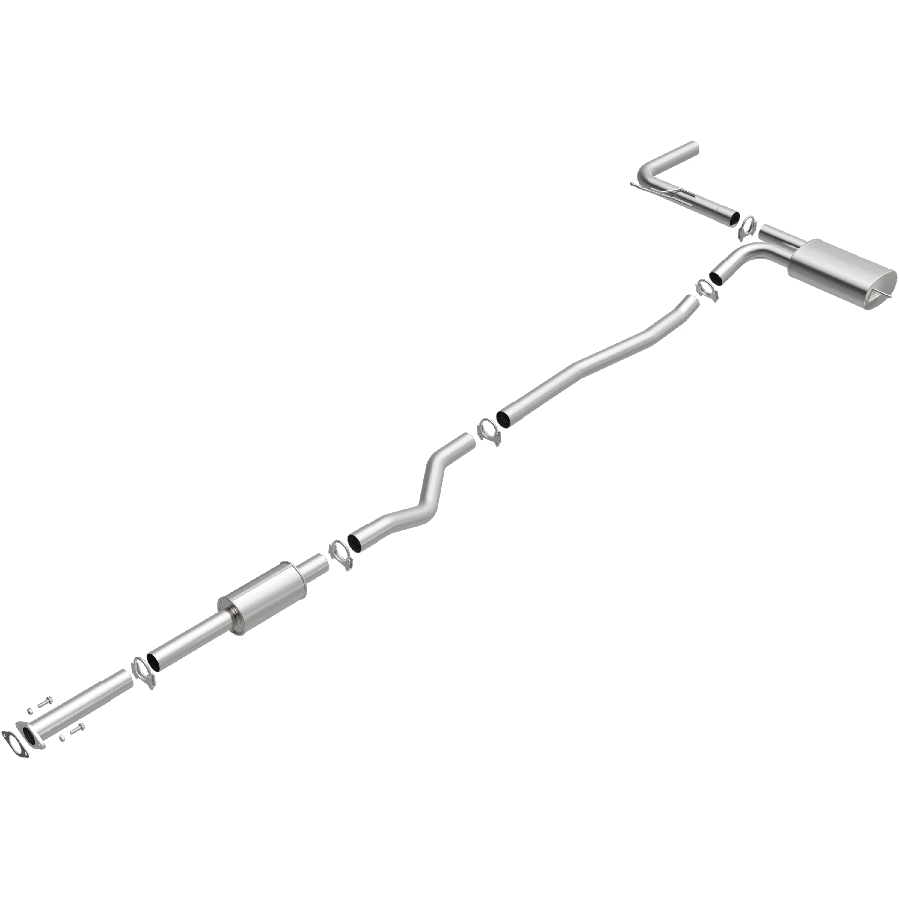 BRExhaust 2013-2019 Ford Fusion 2.5L Direct-Fit Exhaust System Kit 106-0783 - Image 2