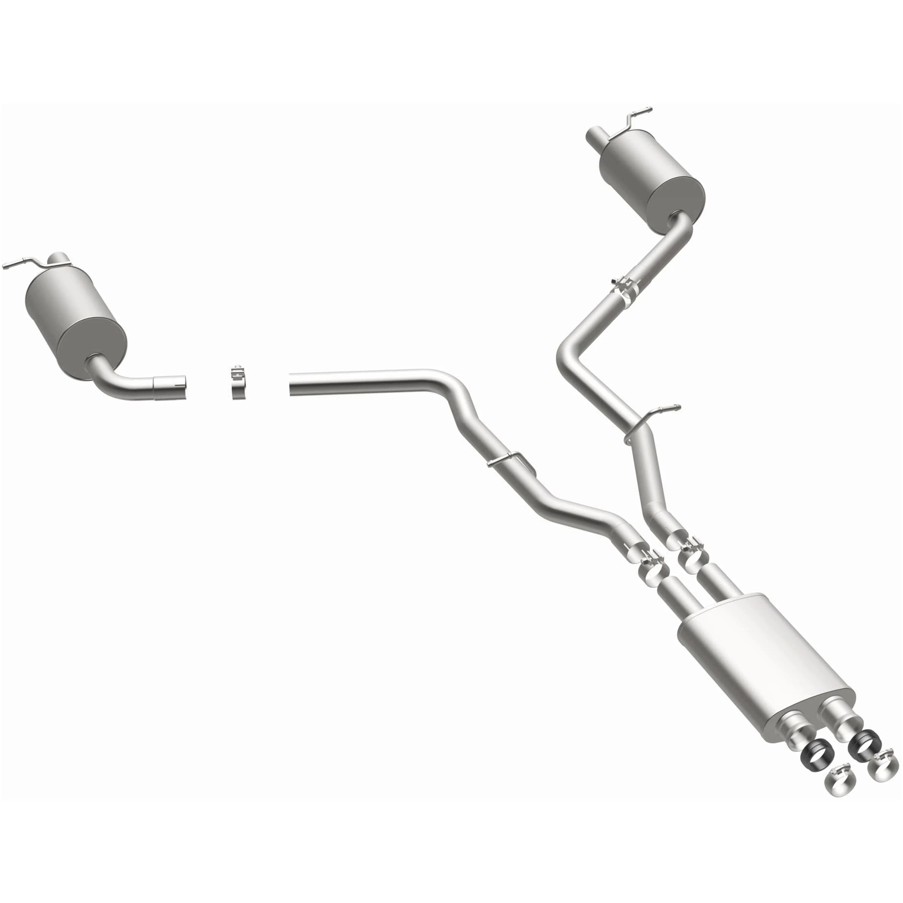 BRExhaust 2012-2016 Mercedes-Benz E350 3.5L Direct-Fit Exhaust System Kit 106-0797 - Image 2