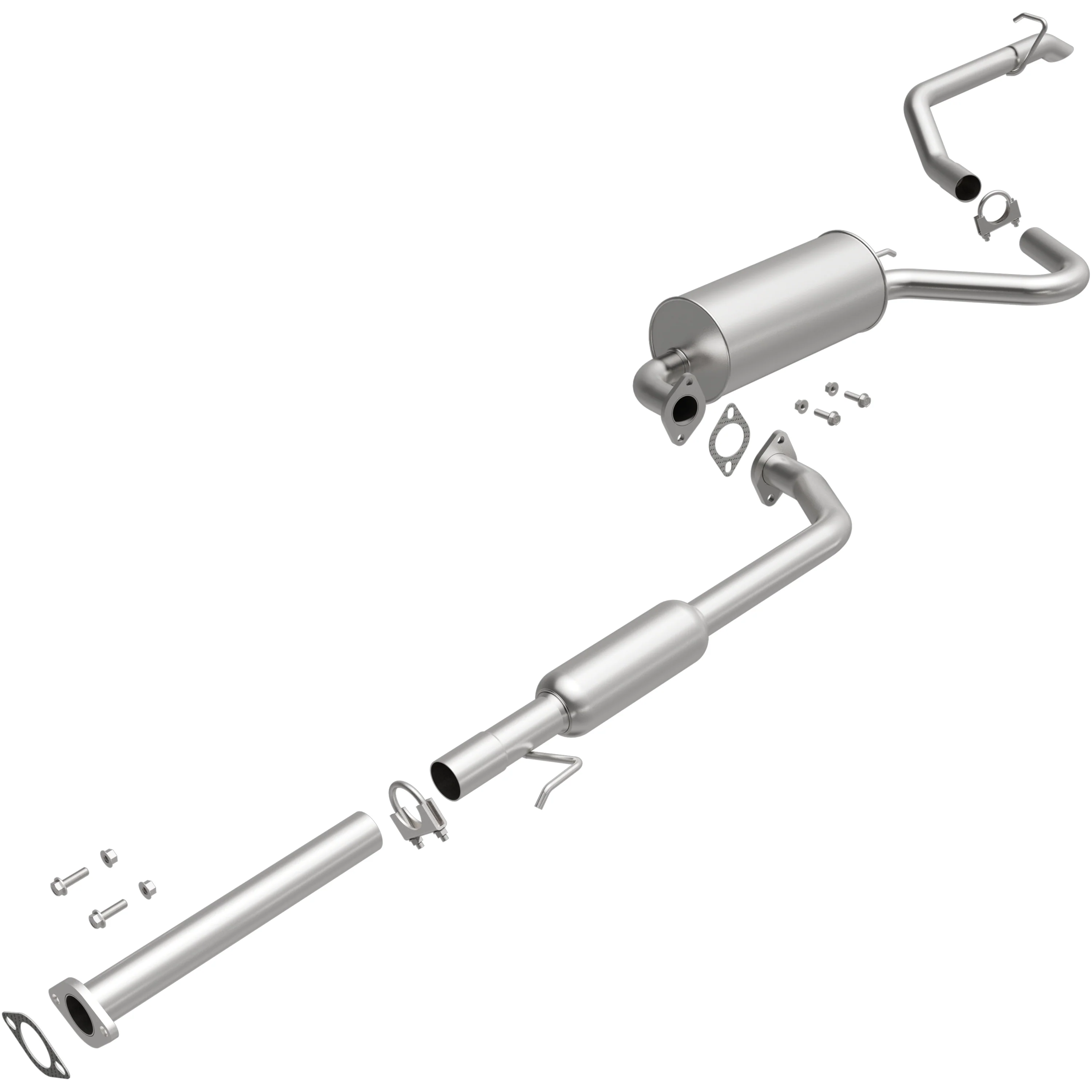 BRExhaust 2007-2012 Hyundai Elantra 2.0L Direct-Fit Exhaust System Kit 106-0798 - Image 4