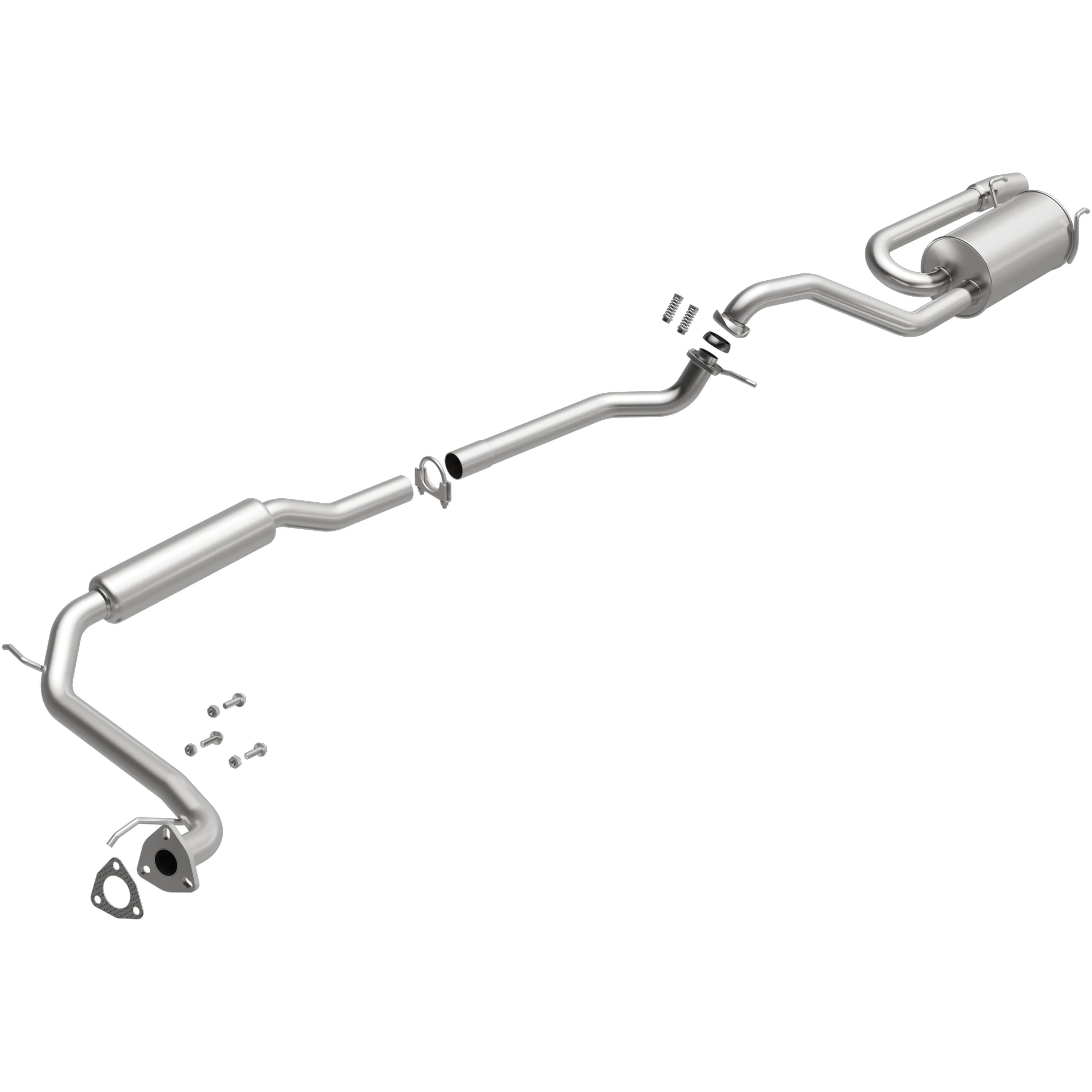 BRExhaust 2009-2013 Honda Fit 1.5L Direct-Fit Exhaust System Kit 106-0804 - Image 4