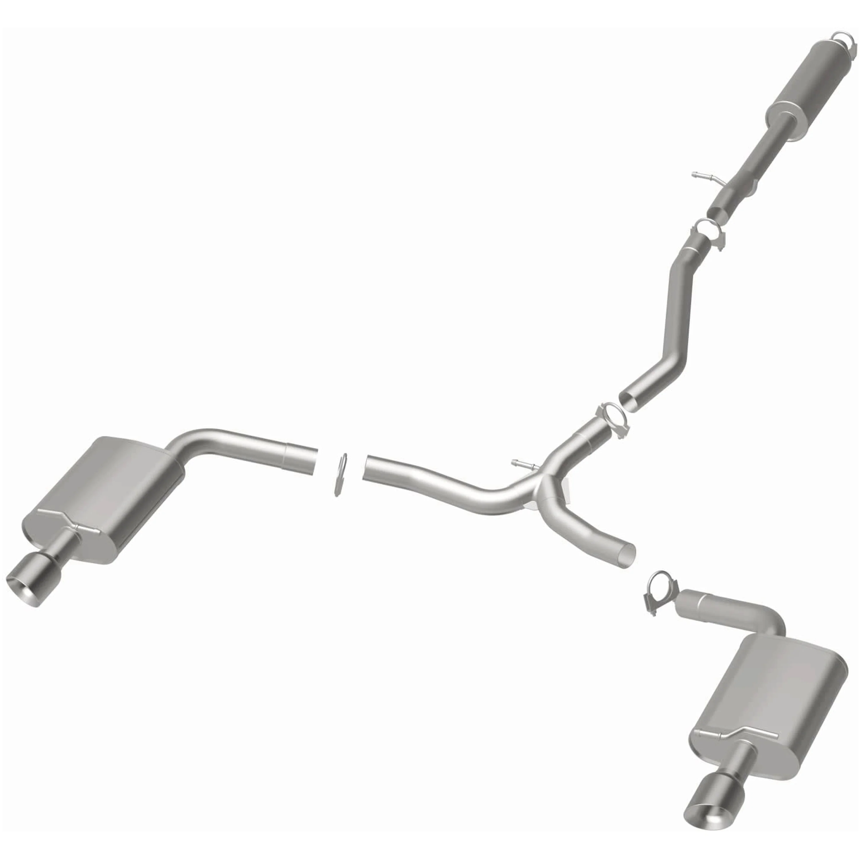 BRExhaust 2013-2019 Ford Taurus 3.5L Direct-Fit Exhaust System Kit 106-0805 - Image 3