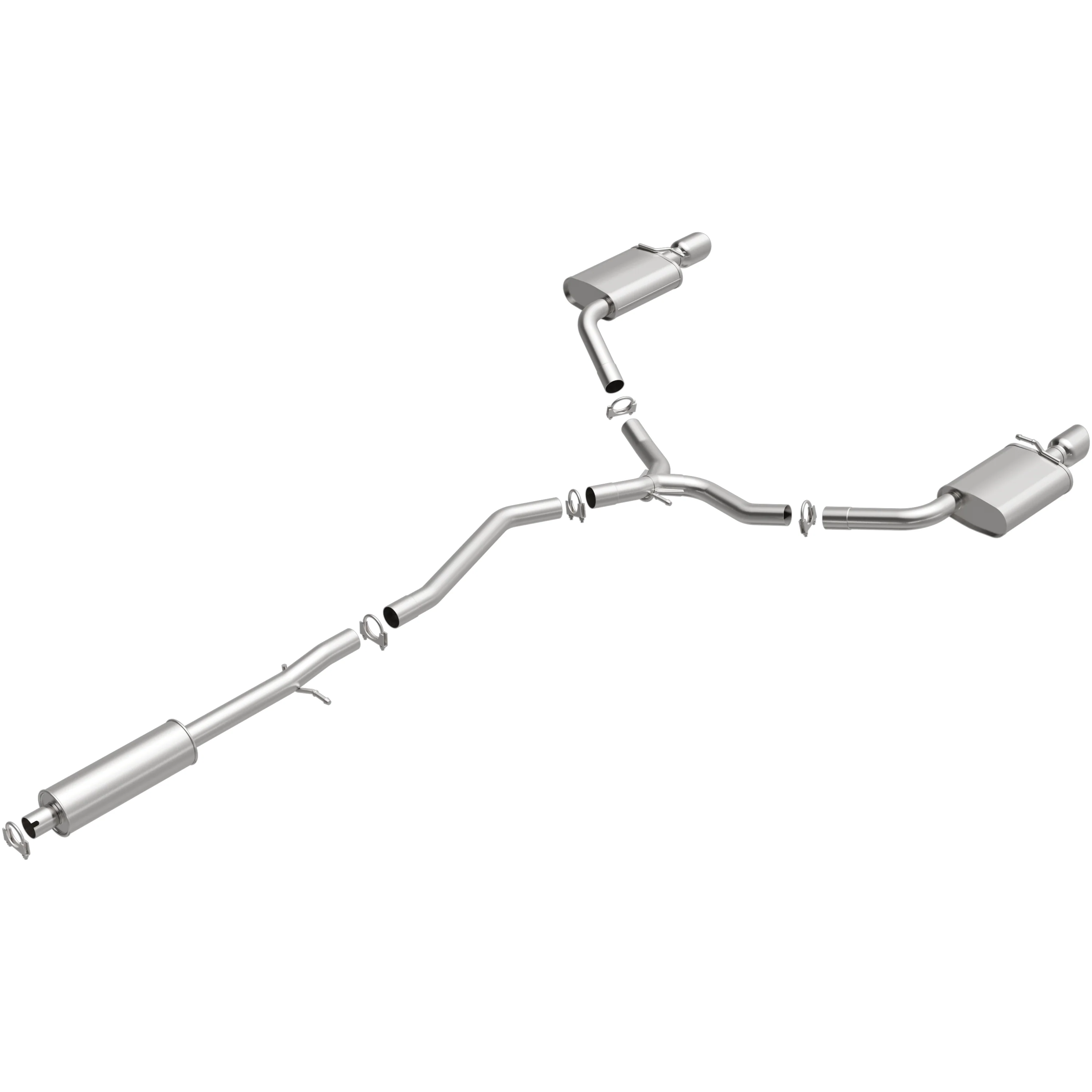 BRExhaust 2013-2019 Ford Taurus 3.5L Direct-Fit Exhaust System Kit 106-0805 - Image 4
