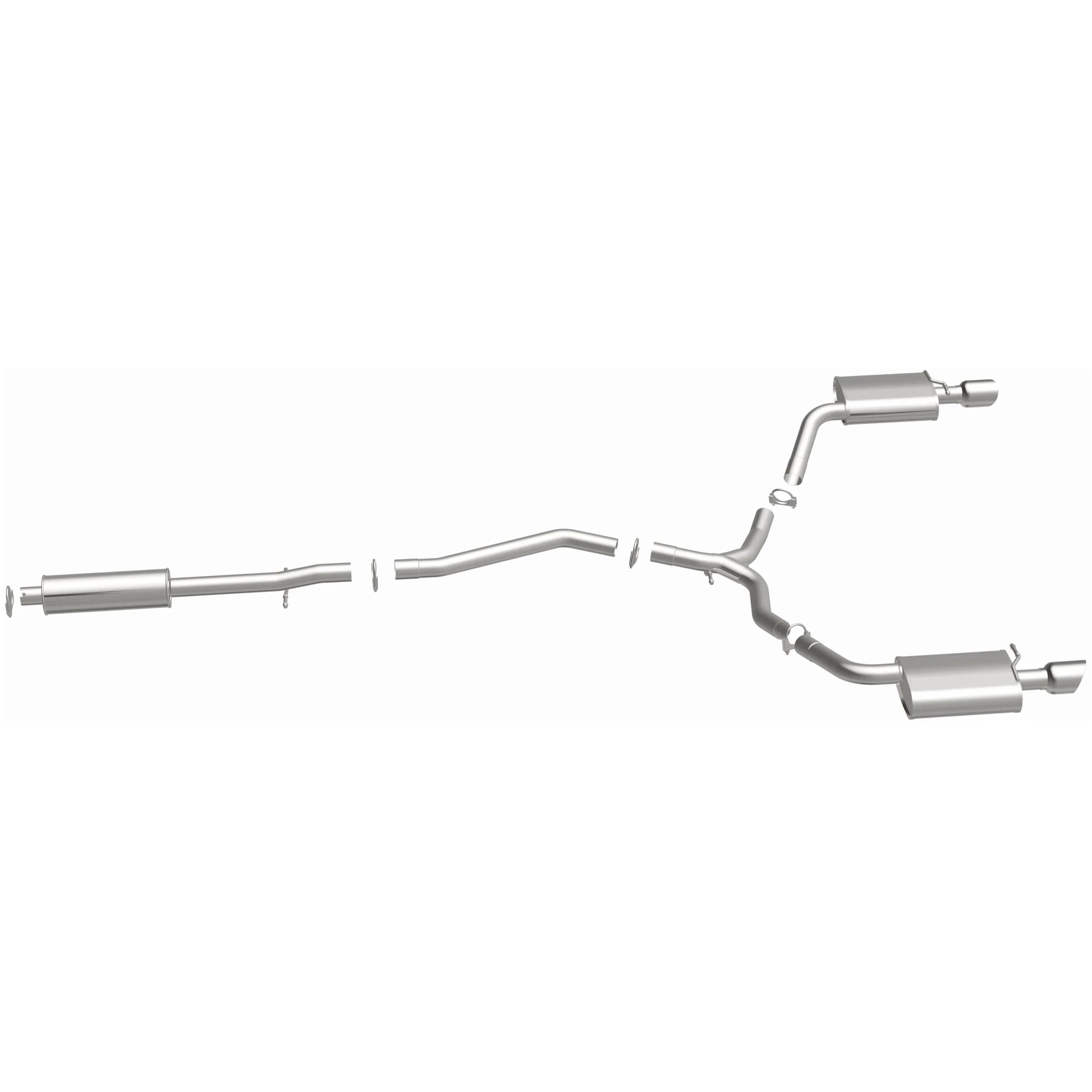 BRExhaust 2013-2019 Ford Taurus 3.5L Direct-Fit Exhaust System Kit 106-0805 - Image 5