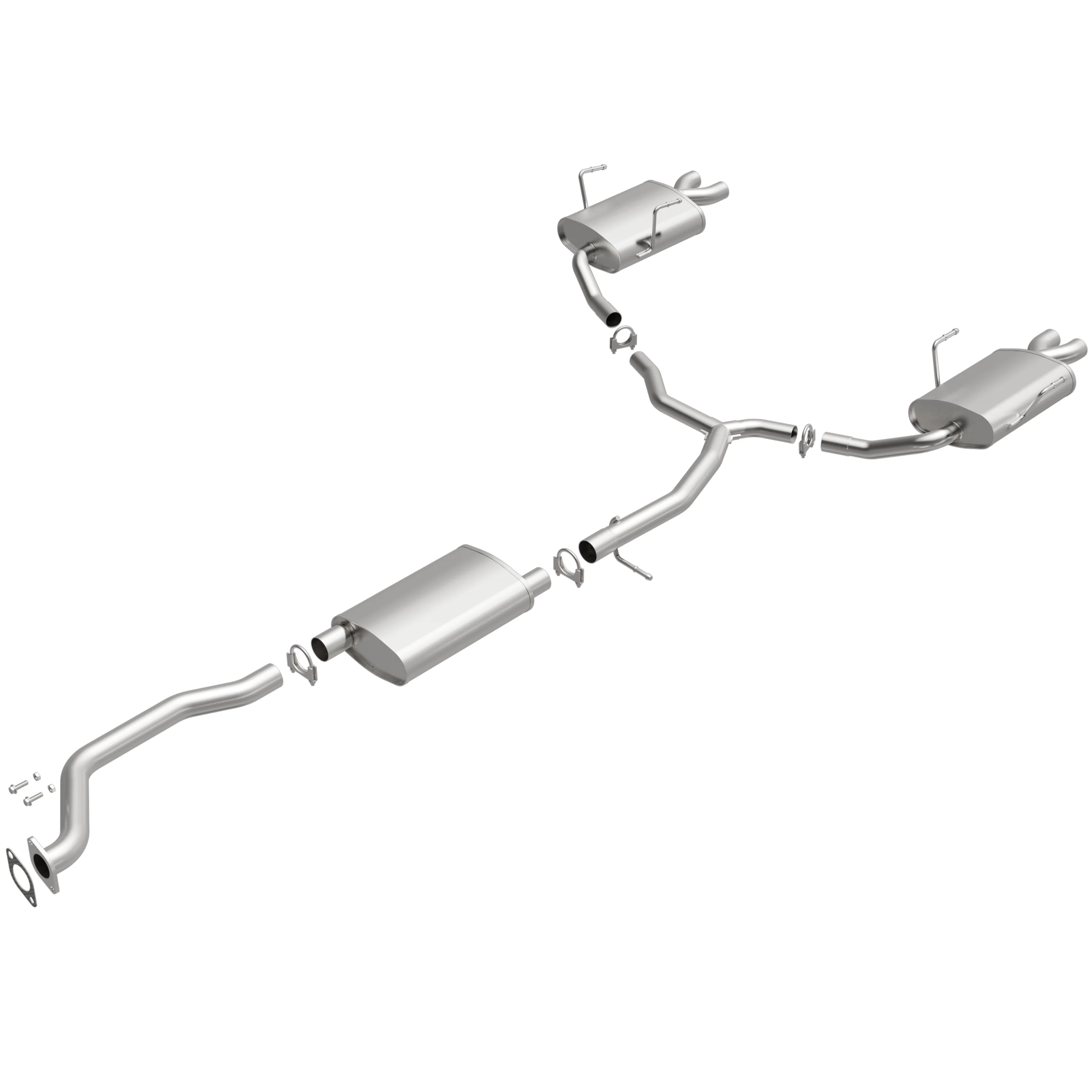 BRExhaust 2009-2012 GMC Acadia 3.6L Direct-Fit Exhaust System Kit 106-0806 - Image 4