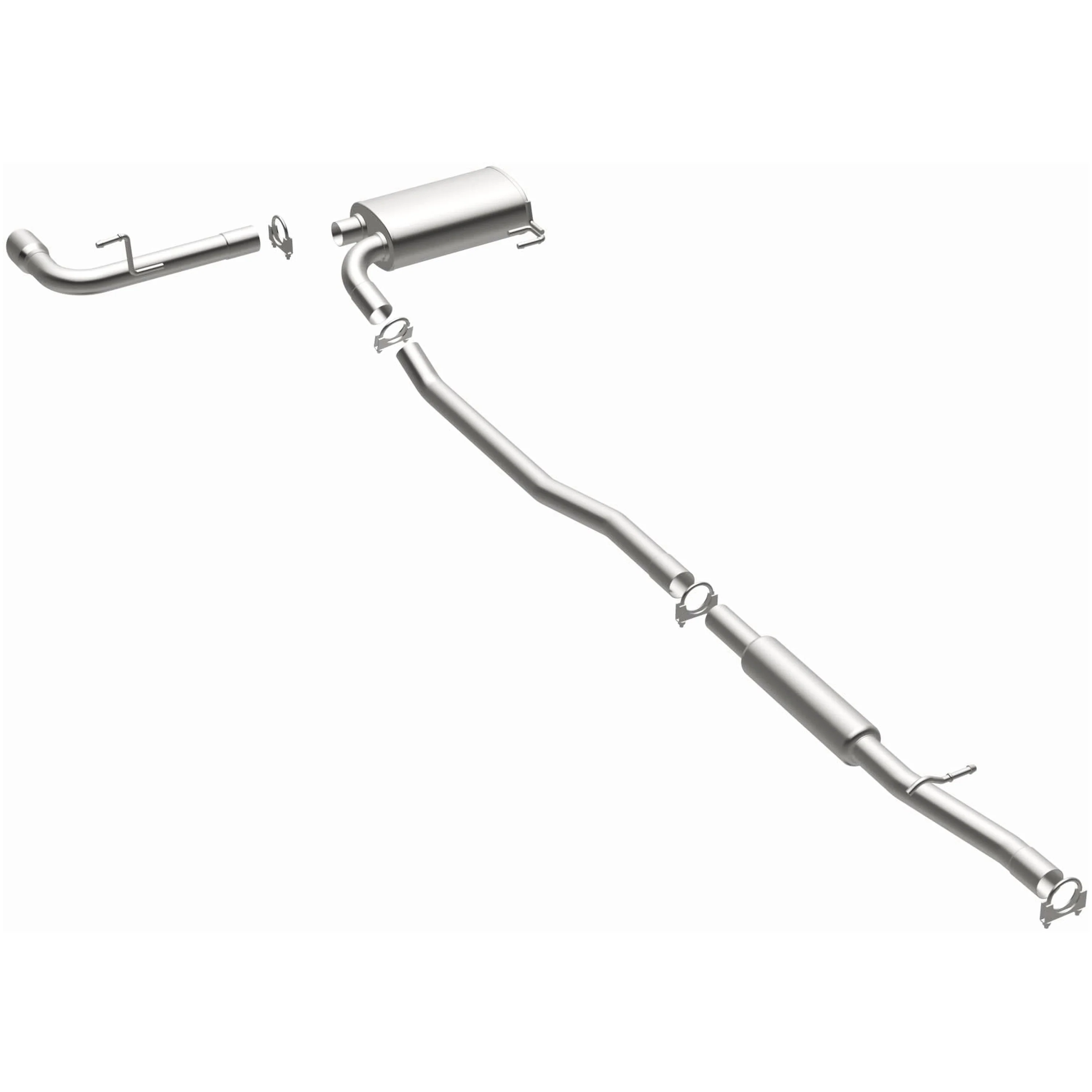 BRExhaust 2012-2017 Jeep Compass 2.4L | 2012-2017 Jeep Patriot 2.4L Direct-Fit Exhaust System Kit 106-0811 - Image 2