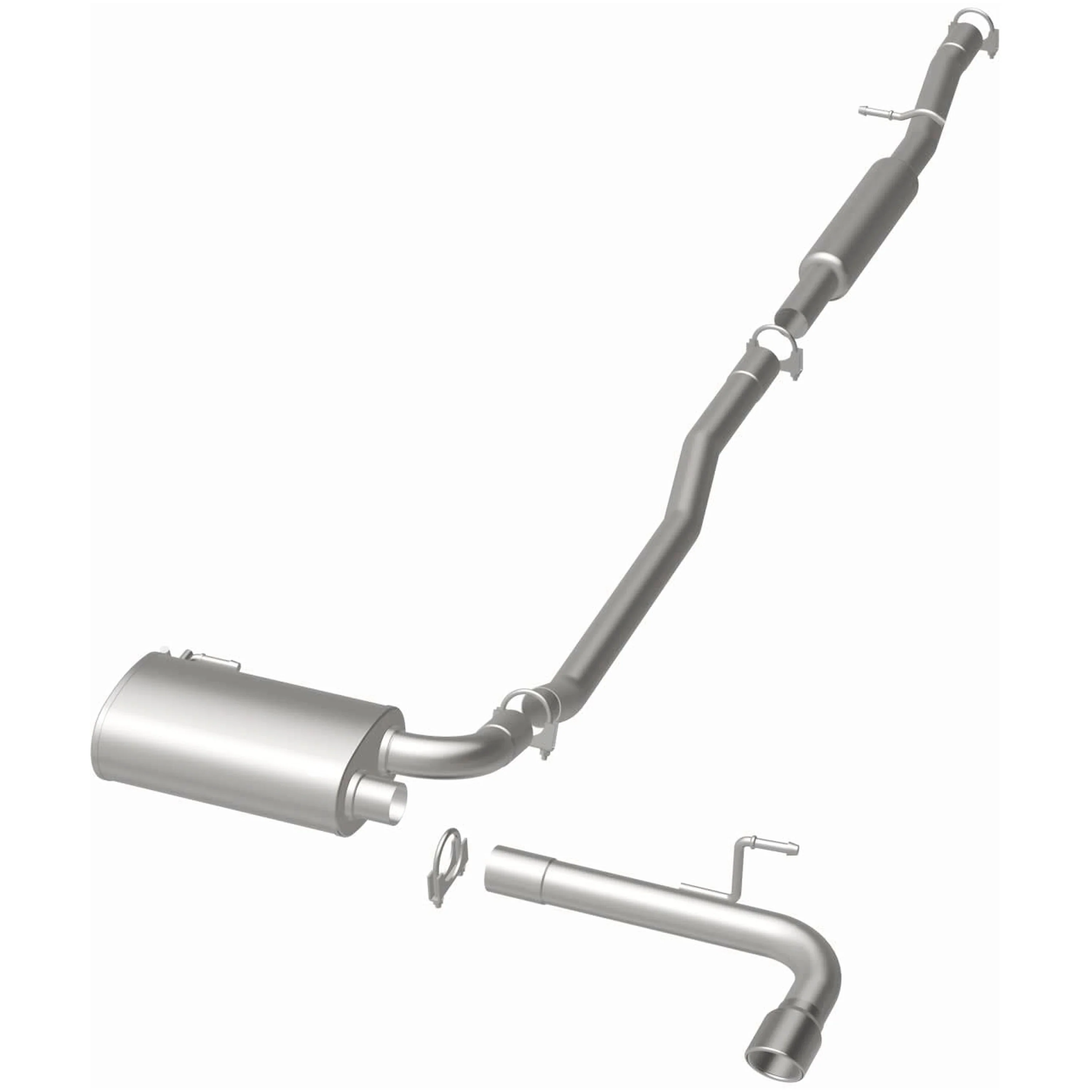 BRExhaust 2012-2017 Jeep Compass 2.4L | 2012-2017 Jeep Patriot 2.4L Direct-Fit Exhaust System Kit 106-0811 - Image 3