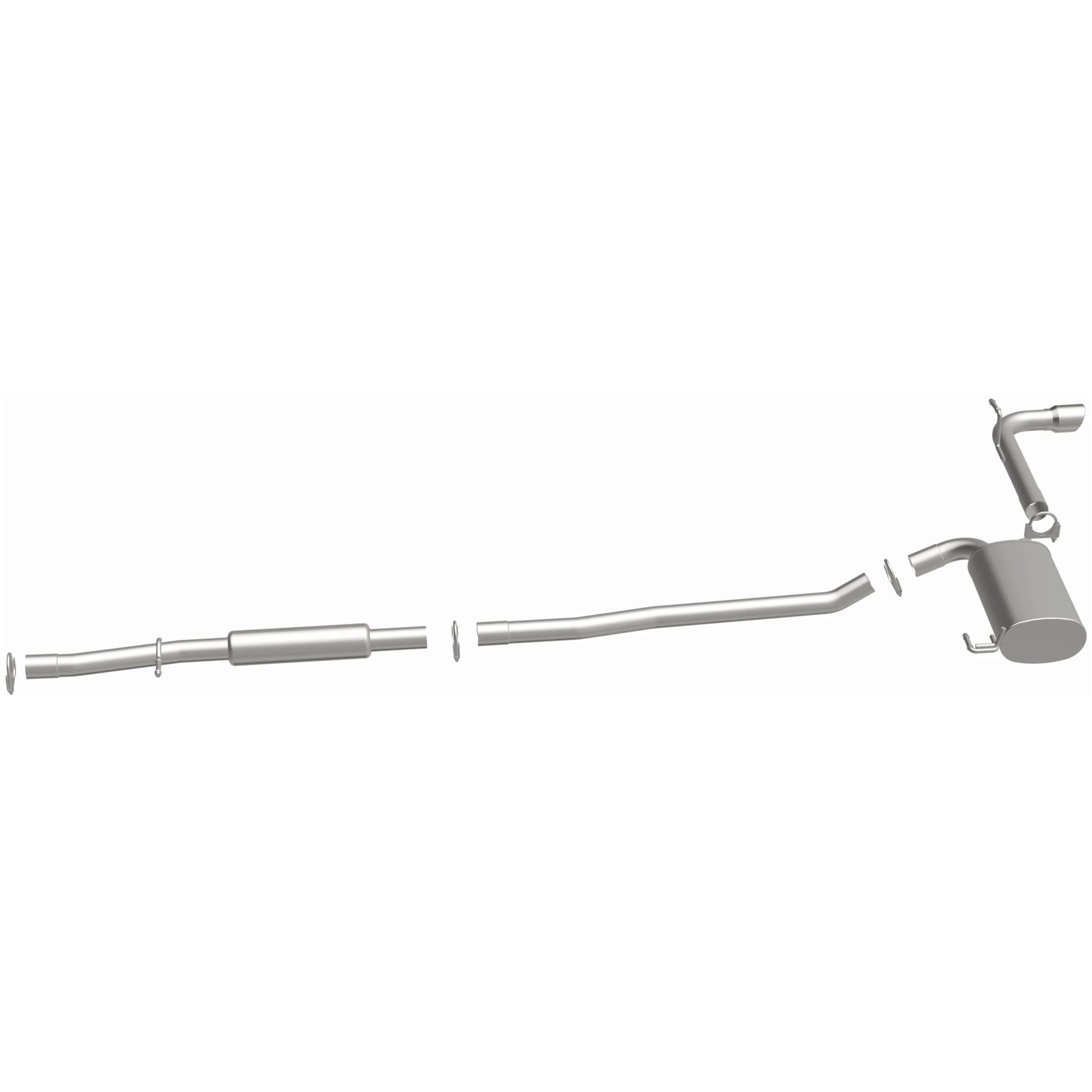 BRExhaust 2012-2017 Jeep Compass 2.4L | 2012-2017 Jeep Patriot 2.4L Direct-Fit Exhaust System Kit 106-0811 - Image 5