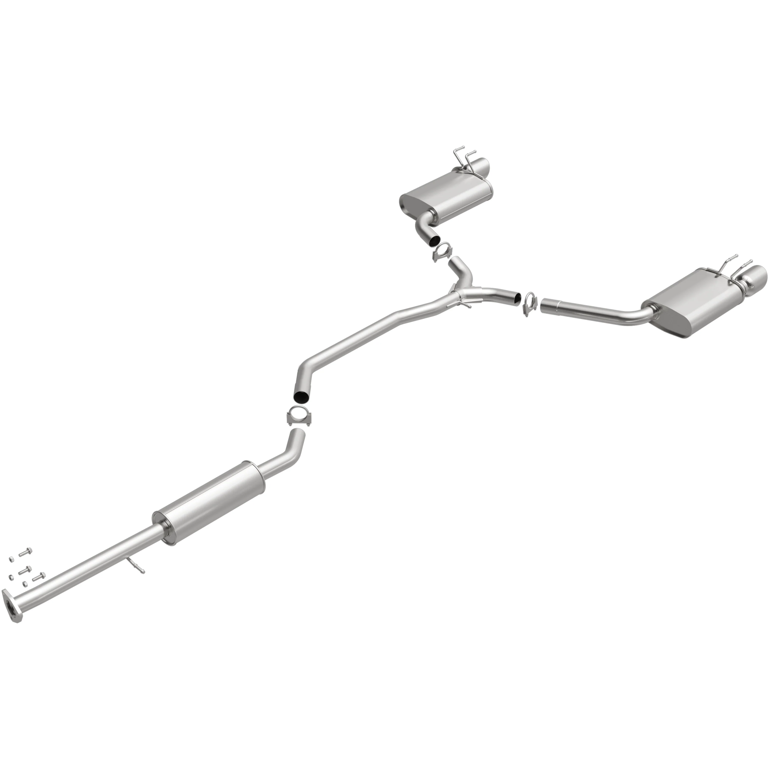 BRExhaust 2013-2017 Honda Accord 3.5L Direct-Fit Exhaust System Kit 106-0813 - Image 2