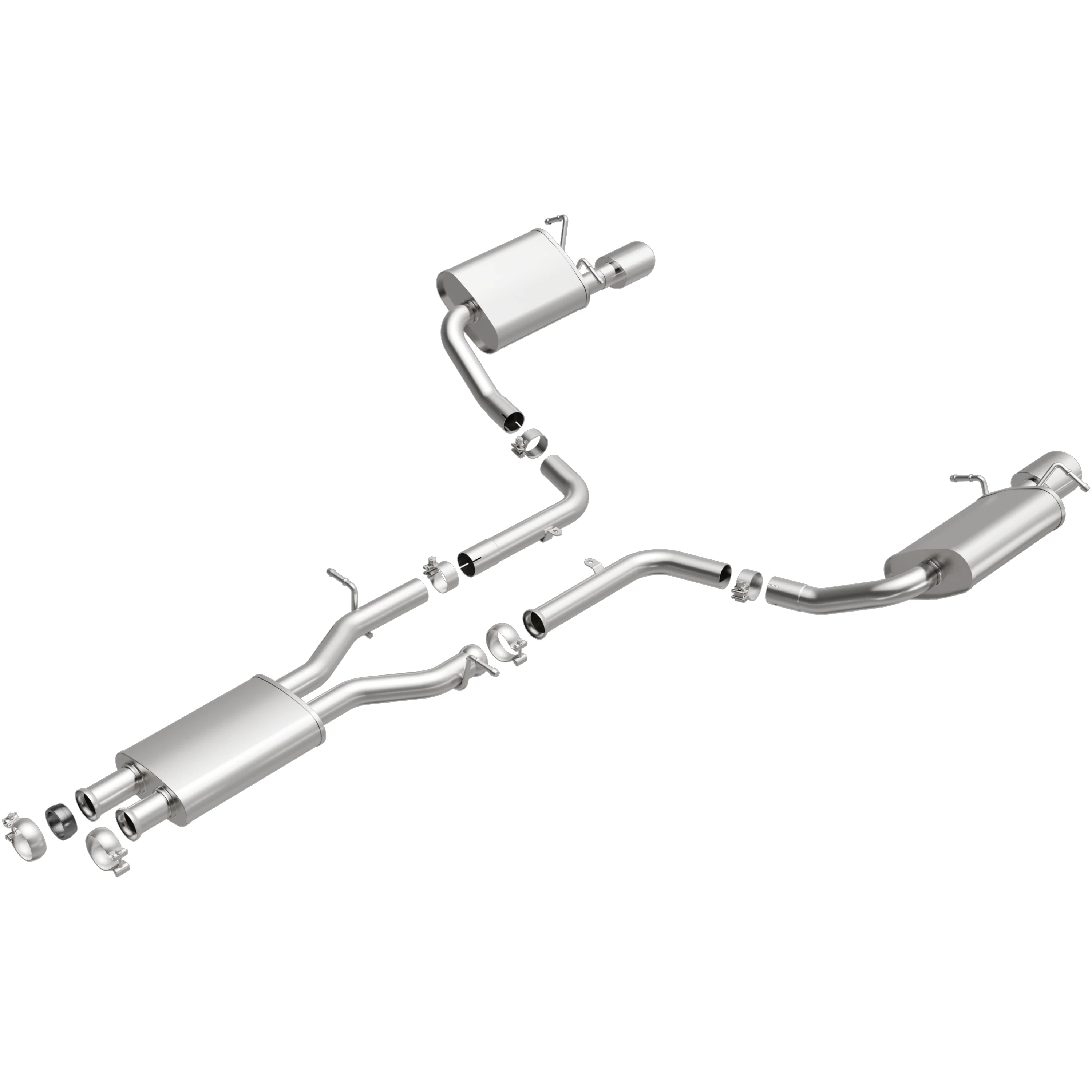 BRExhaust 2012-2014 Mercedes-Benz C350 Base 3.5L | 2008-2012 Mercedes-Benz C300 3.0L Direct-Fit Exhaust System Kit 106-0816 - Image 4