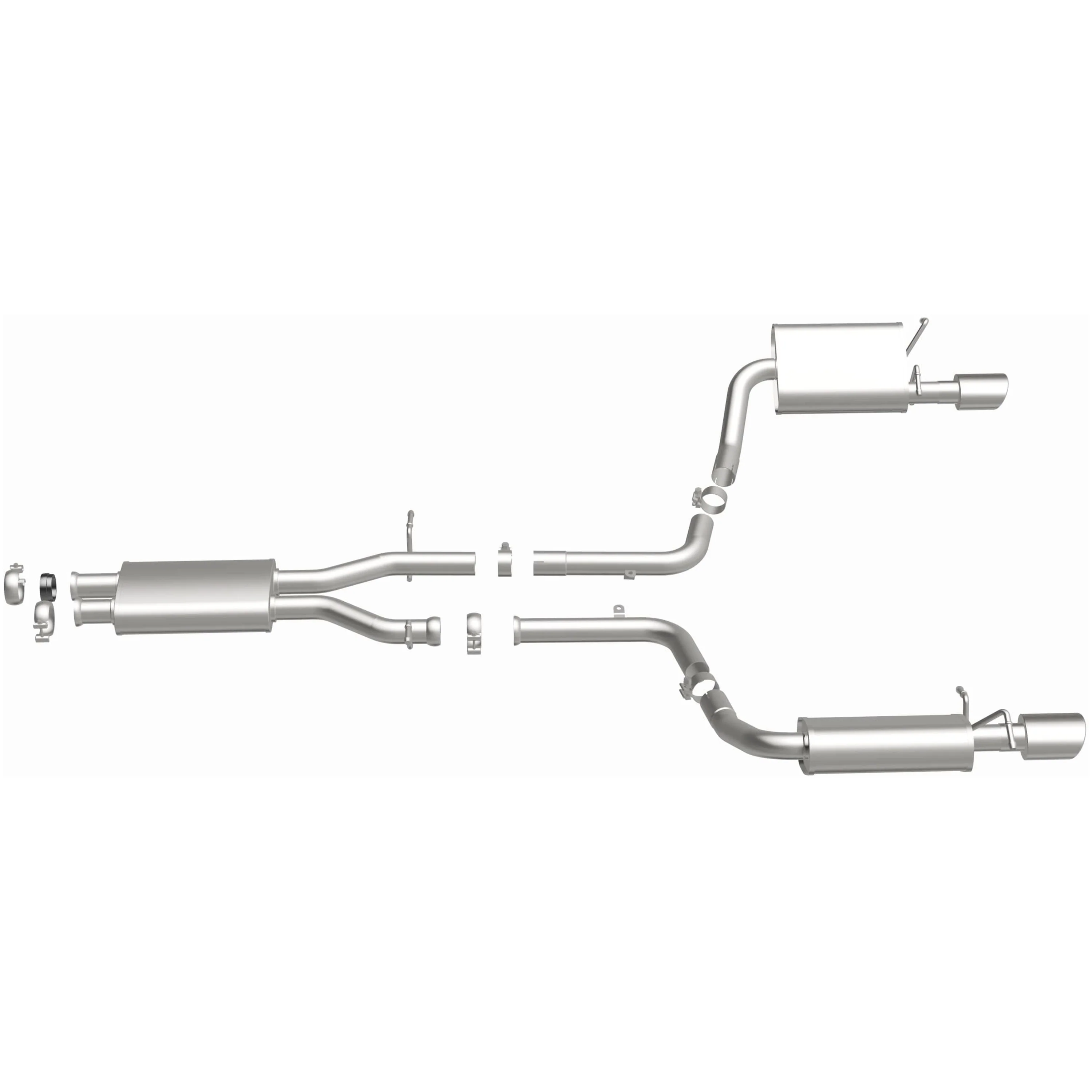 BRExhaust 2012-2014 Mercedes-Benz C350 Base 3.5L | 2008-2012 Mercedes-Benz C300 3.0L Direct-Fit Exhaust System Kit 106-0816 - Image 5