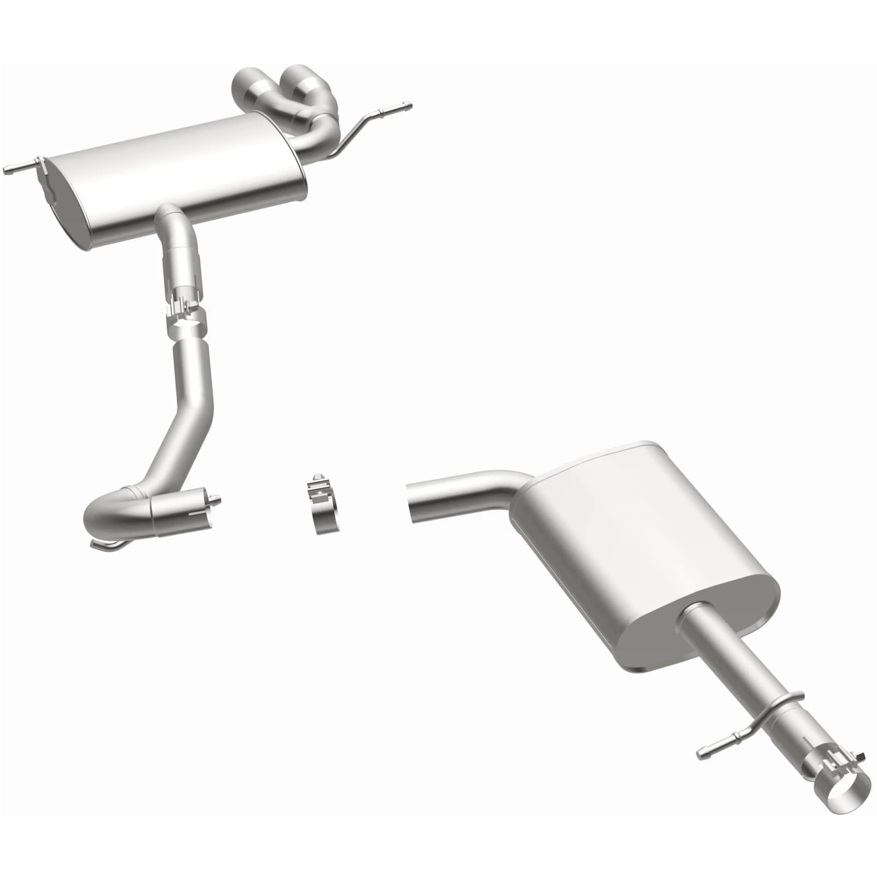 BRExhaust 2017-2018 Volkswagen Tiguan Limited 2.0L | 2009-2017 Volkswagen Tiguan 2.0L Direct-Fit Exhaust System Kit 106-0818 - Image 2