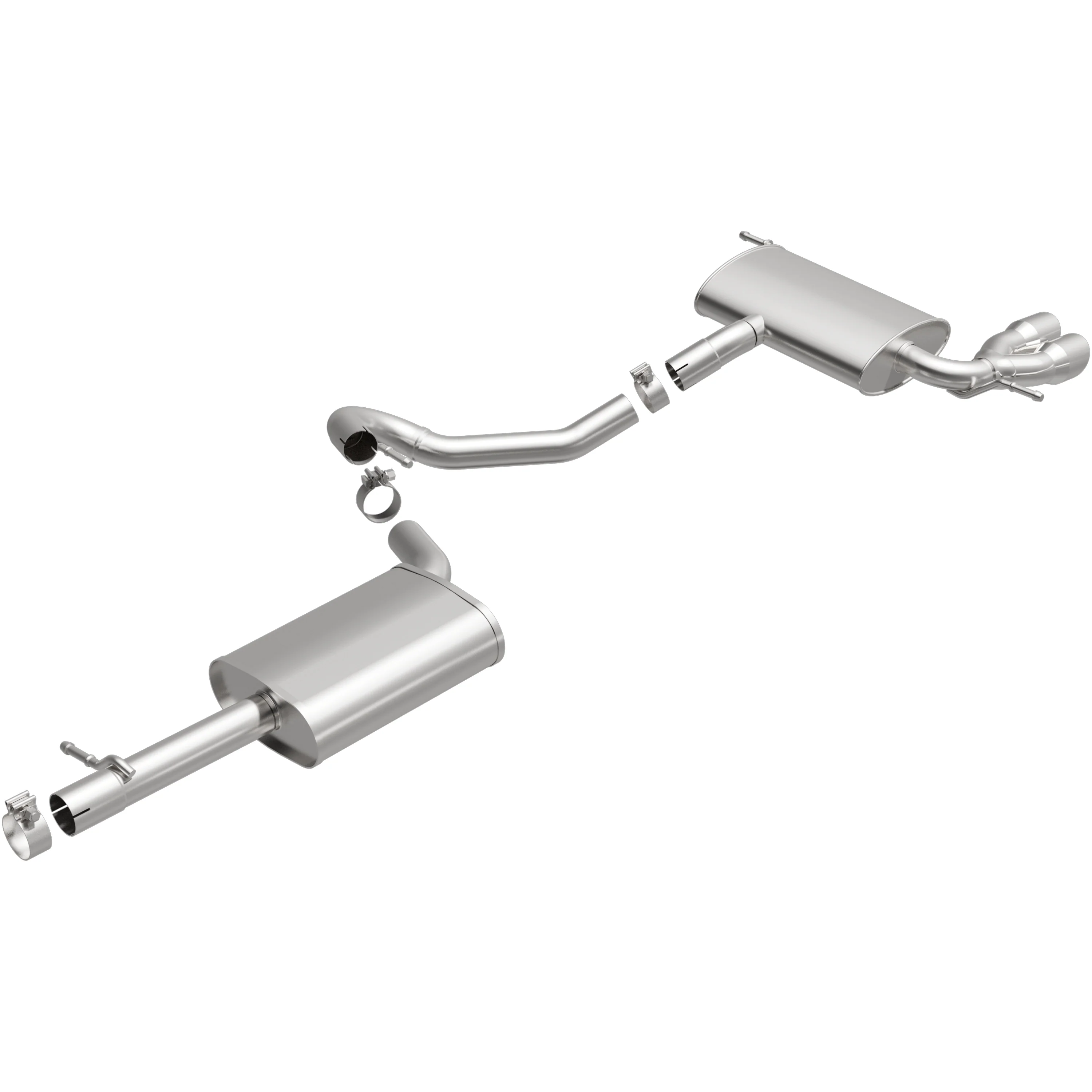 BRExhaust 2017-2018 Volkswagen Tiguan Limited 2.0L | 2009-2017 Volkswagen Tiguan 2.0L Direct-Fit Exhaust System Kit 106-0818 - Image 4