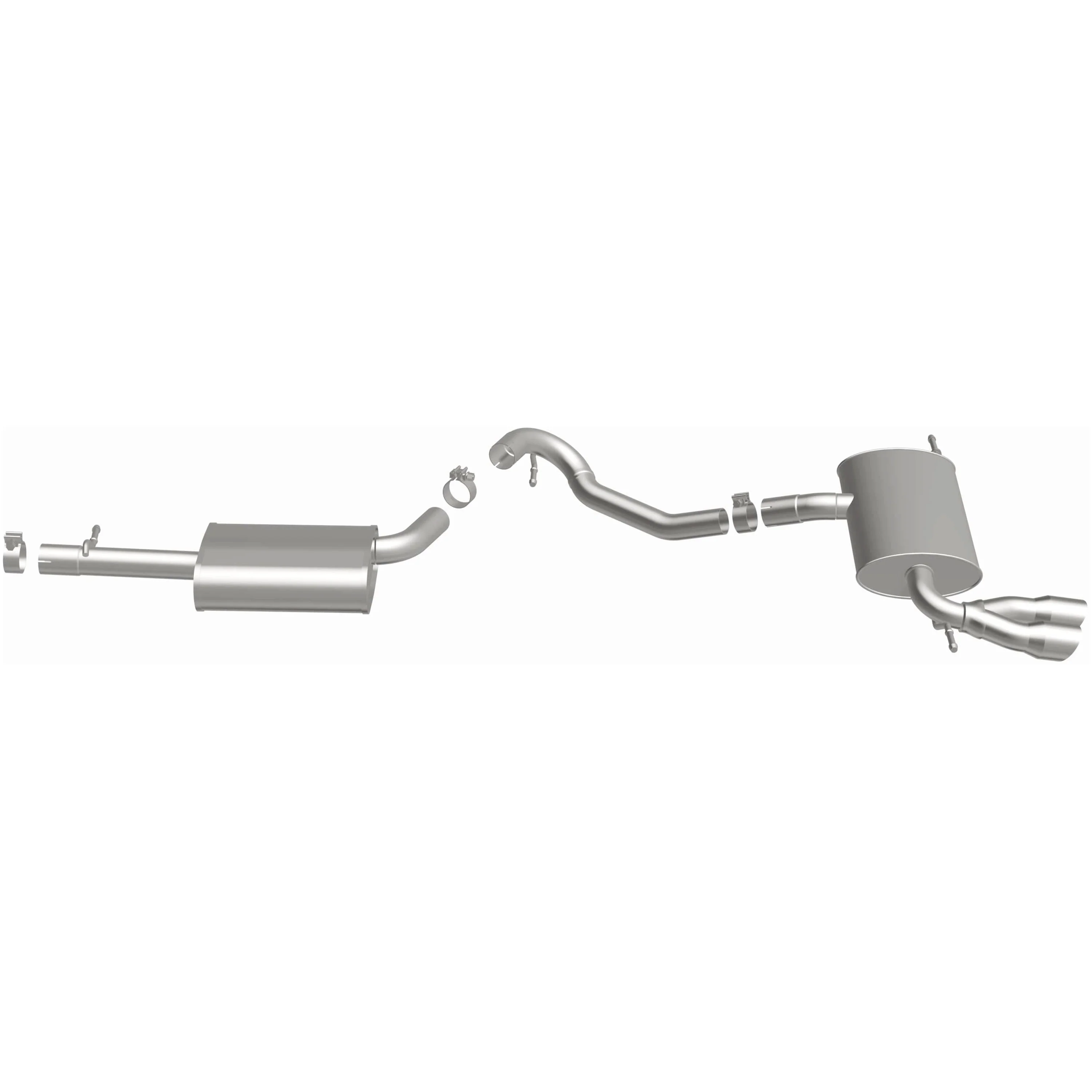 BRExhaust 2017-2018 Volkswagen Tiguan Limited 2.0L | 2009-2017 Volkswagen Tiguan 2.0L Direct-Fit Exhaust System Kit 106-0818 - Image 5