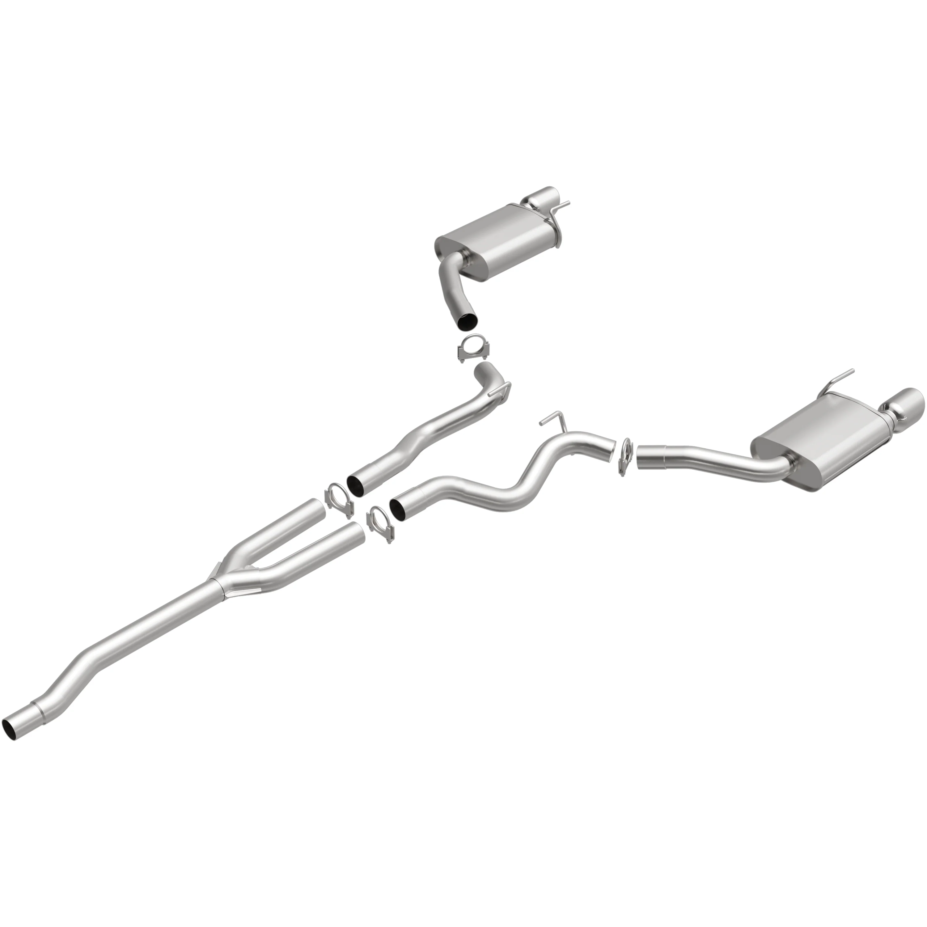 BRExhaust 2015-2023 Ford Mustang 2.3L Direct-Fit Exhaust System Kit 106-0821 - Image 2