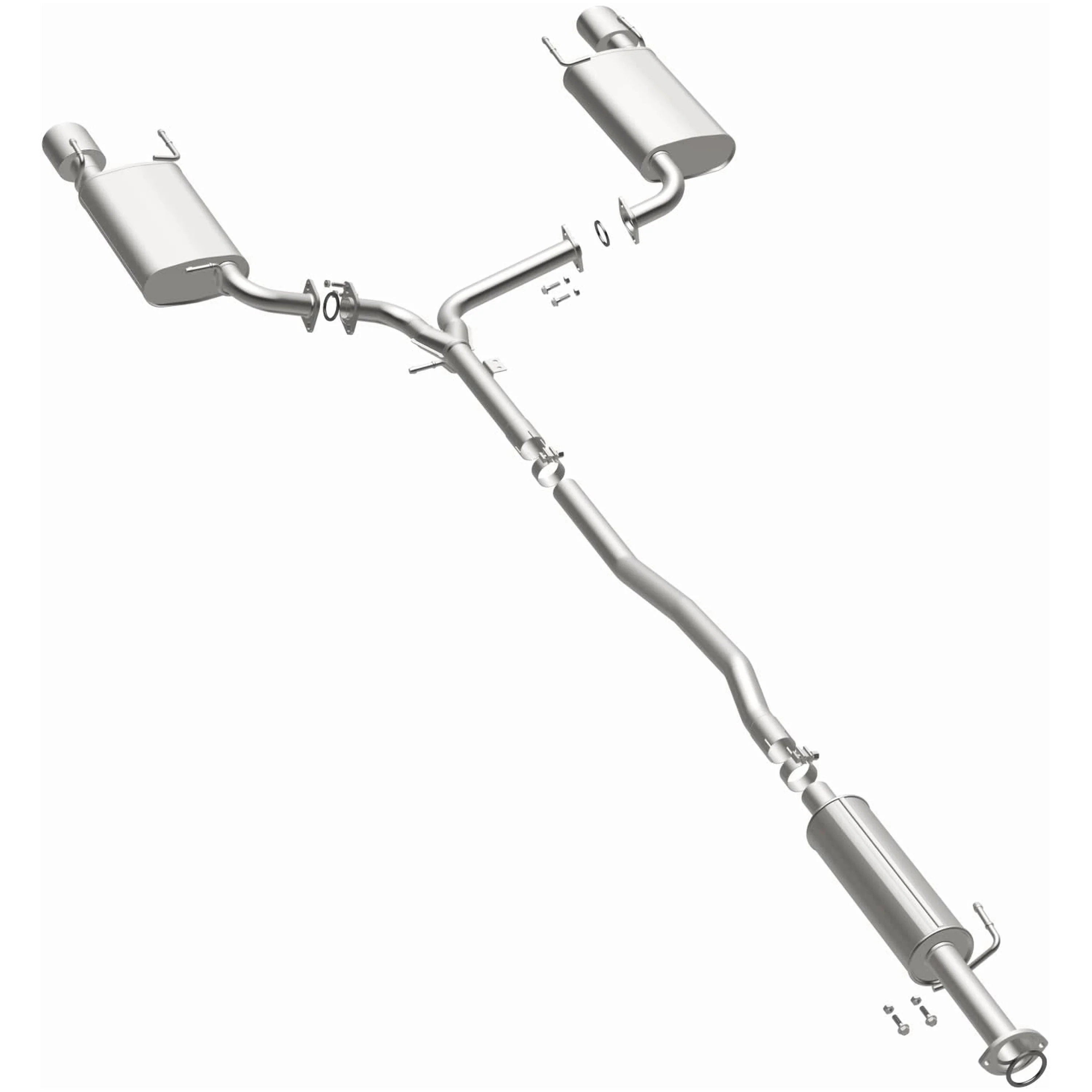 BRExhaust 2013-2016 Lexus ES350 3.5L Direct-Fit Exhaust System Kit 106-0827 - Image 2