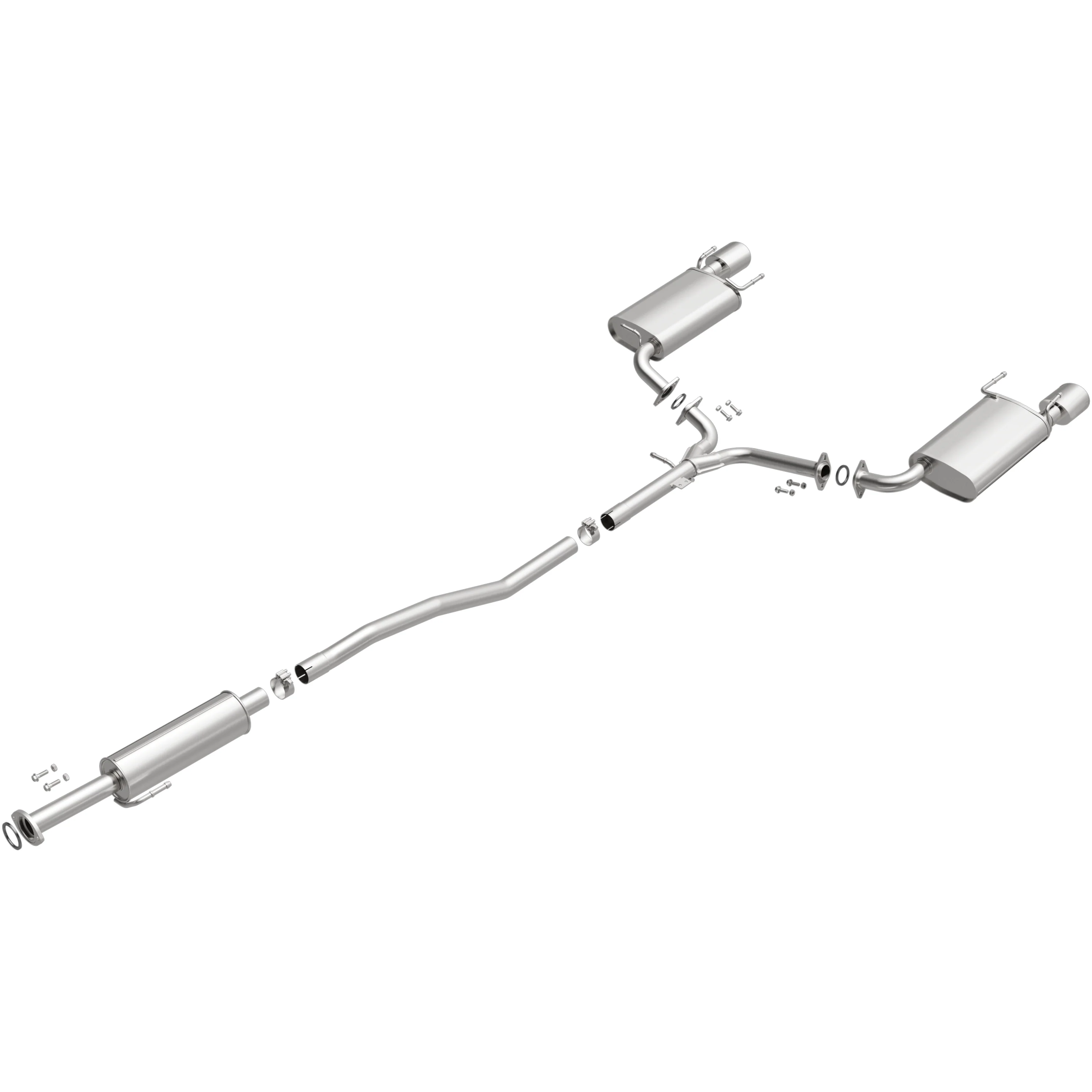 BRExhaust 2013-2016 Lexus ES350 3.5L Direct-Fit Exhaust System Kit 106-0827 - Image 4