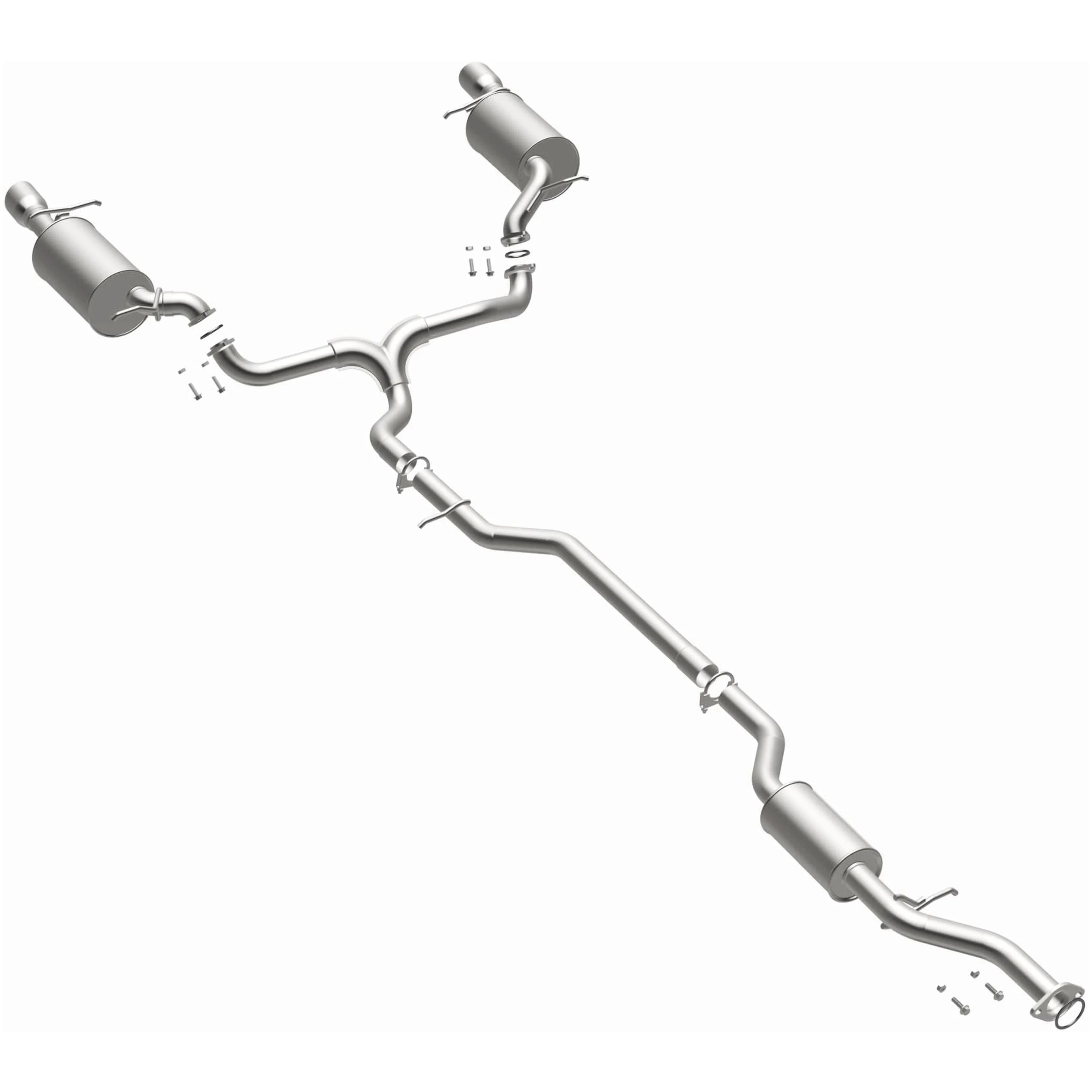 BRExhaust 2007 Mazda CX-9 3.5L | 2008-2015 Mazda CX-9 3.7L Direct-Fit Exhaust System Kit 106-0837 - Image 2