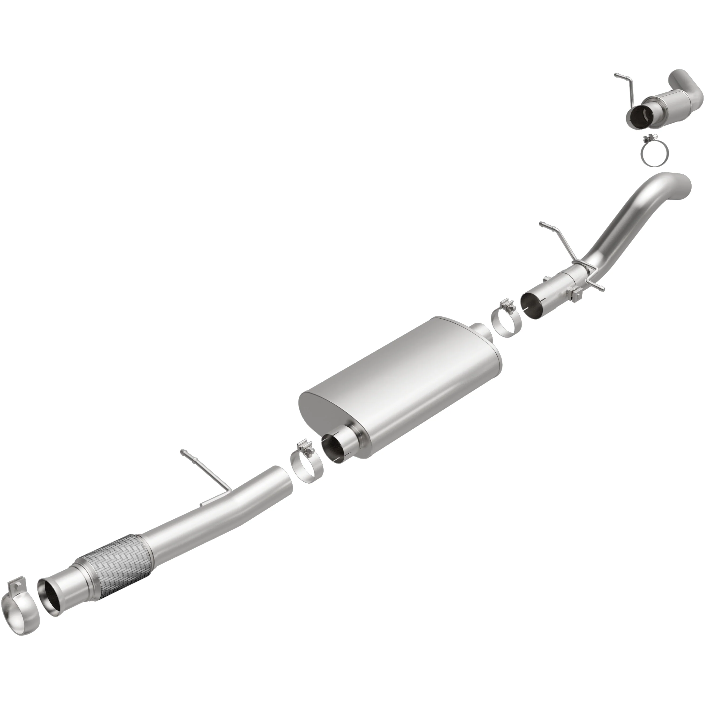 BRExhaust 2015-2020 Cadillac Escalade ESV 6.2L | 2015-2020 GMC Yukon XL 6.2L Direct-Fit Exhaust System Kit 106-0838 - Image 4
