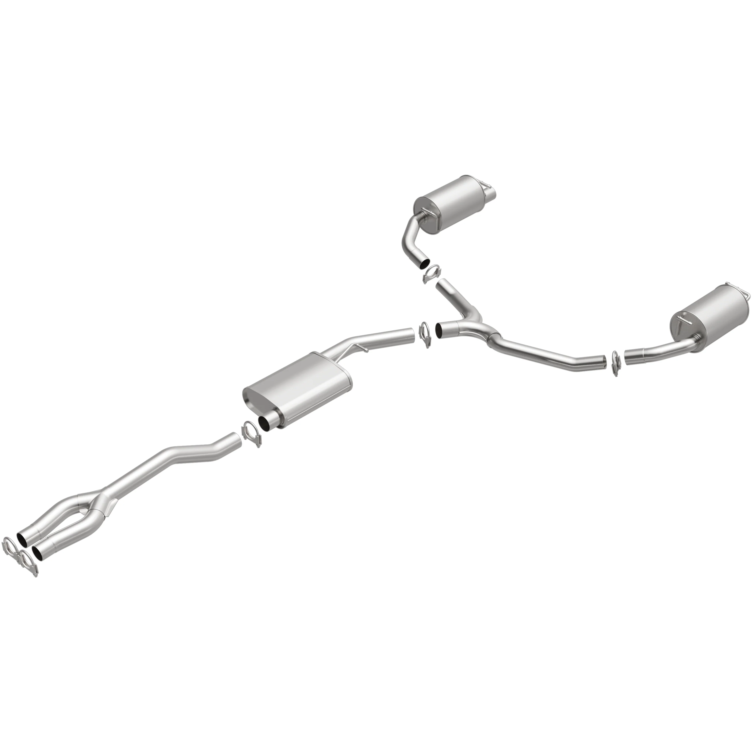 BRExhaust 2011-2014 Chrysler 300 3.6L | 2011-2014 Dodge Charger 3.6L Direct-Fit Exhaust System Kit 106-0842 - Image 4