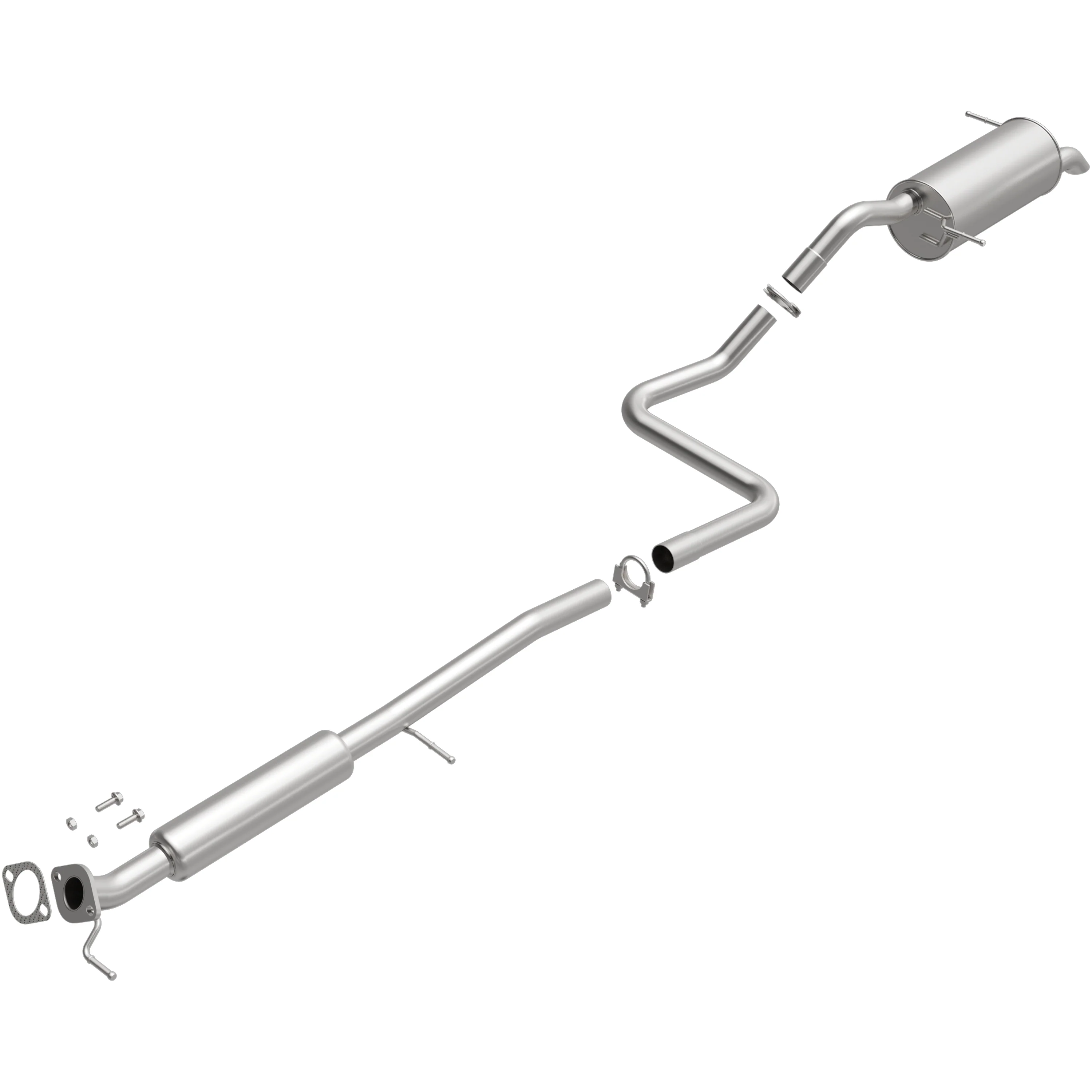 BRExhaust 2011-2016 Ford Fiesta 1.6L Direct-Fit Exhaust System Kit 106-0846 - Image 4