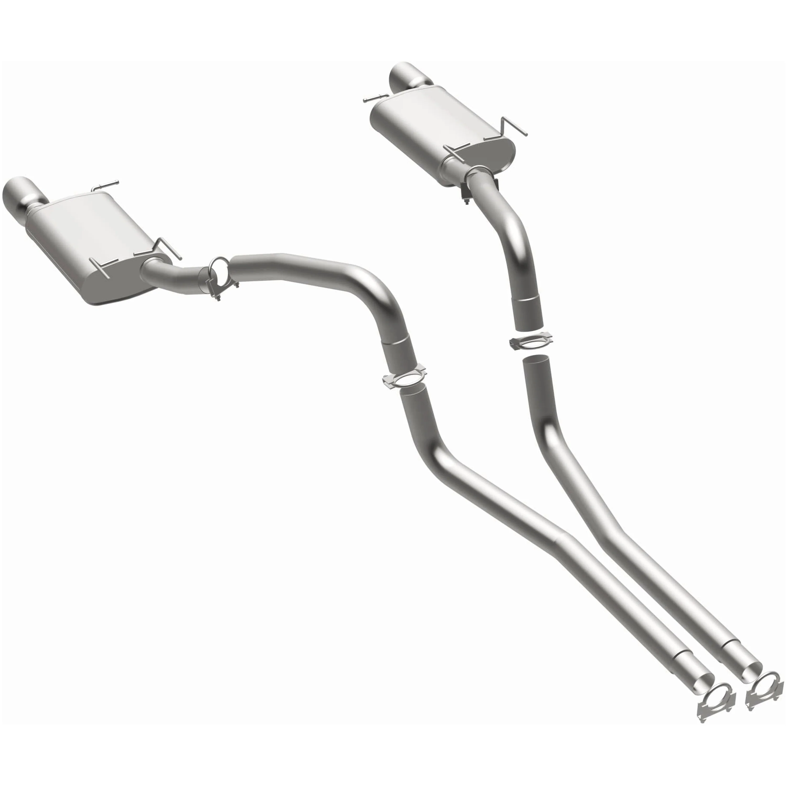 BRExhaust 2011-2014 Ford Mustang 3.7L Direct-Fit Exhaust System Kit 106-0847 - Image 2