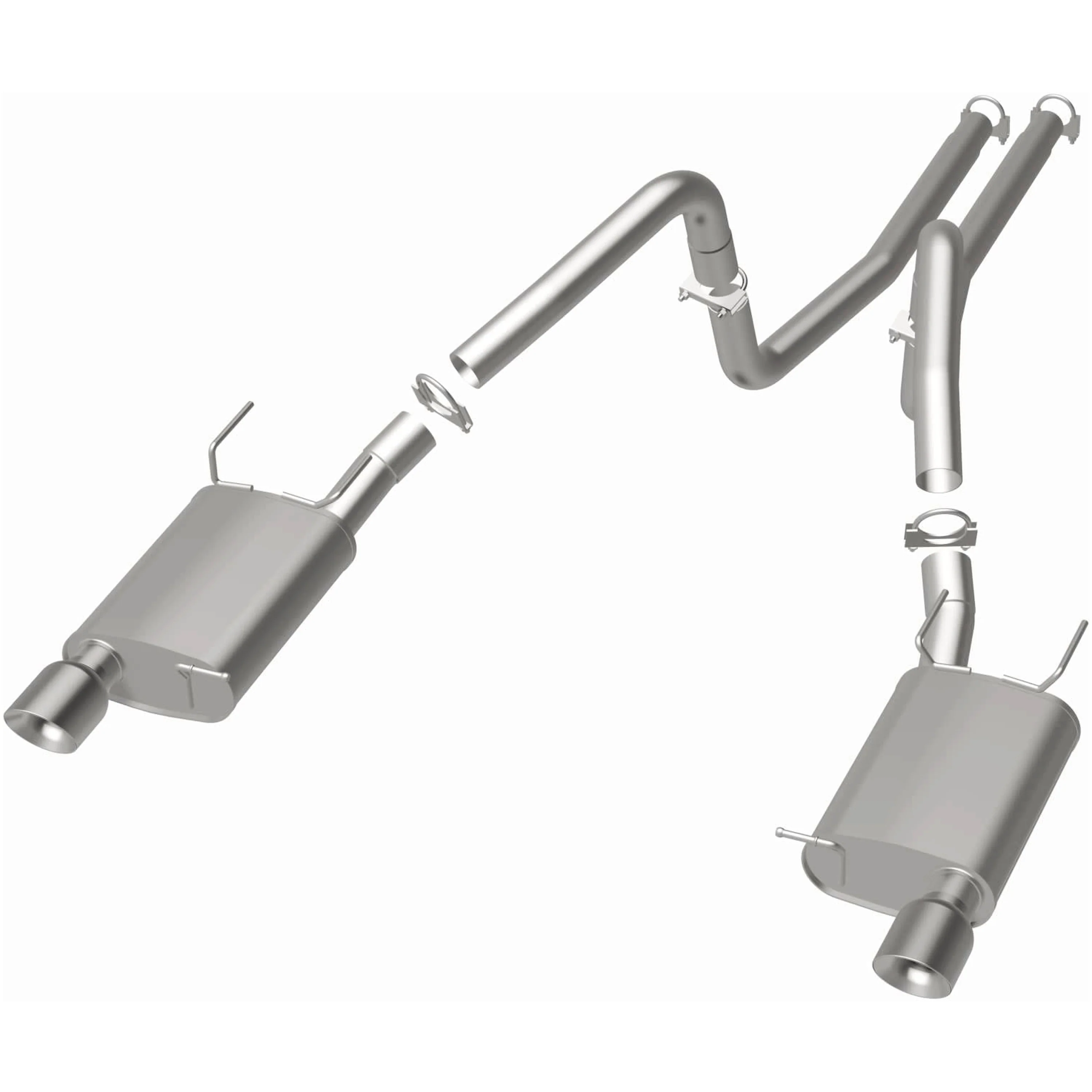 BRExhaust 2011-2014 Ford Mustang 3.7L Direct-Fit Exhaust System Kit 106-0847 - Image 3
