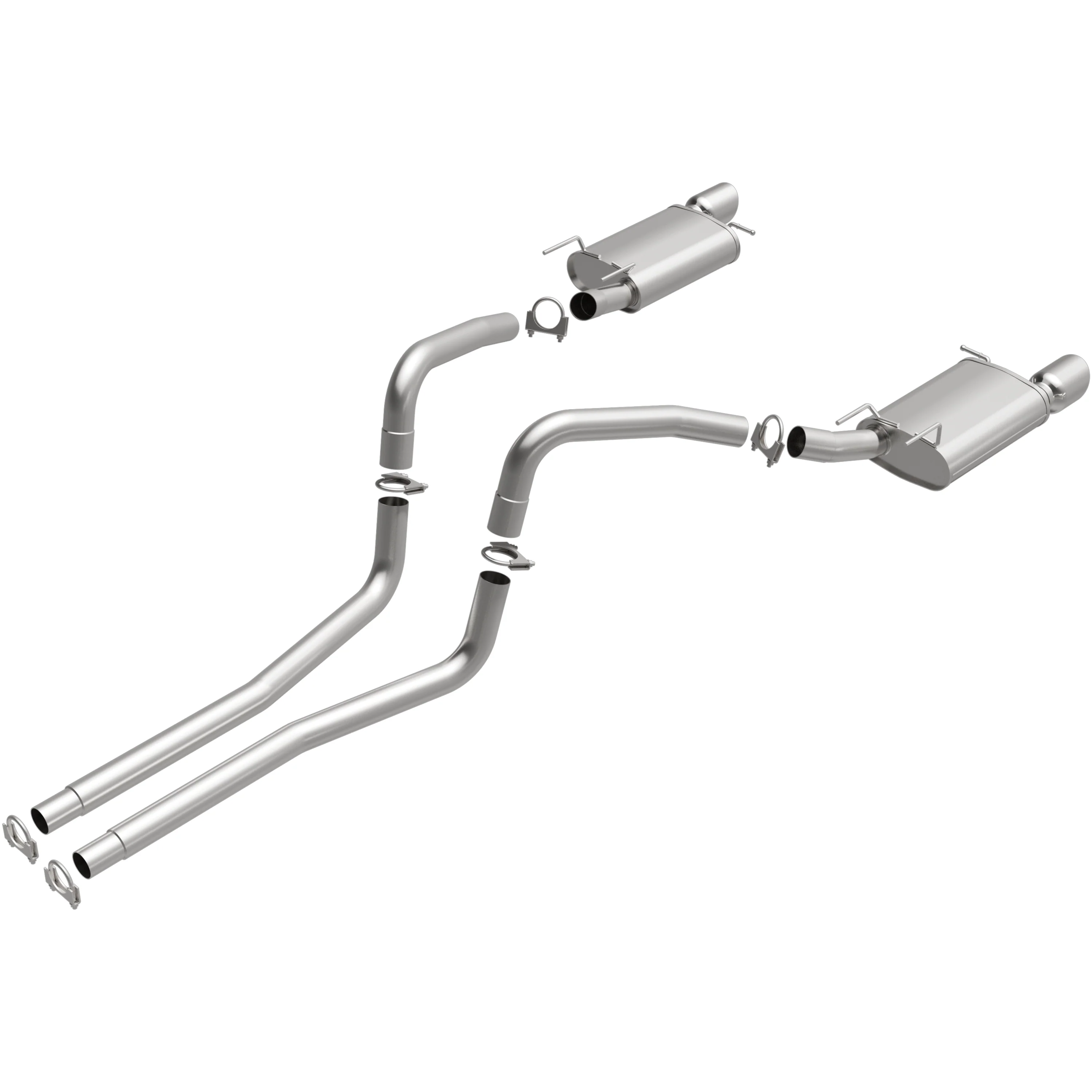 BRExhaust 2011-2014 Ford Mustang 3.7L Direct-Fit Exhaust System Kit 106-0847 - Image 4