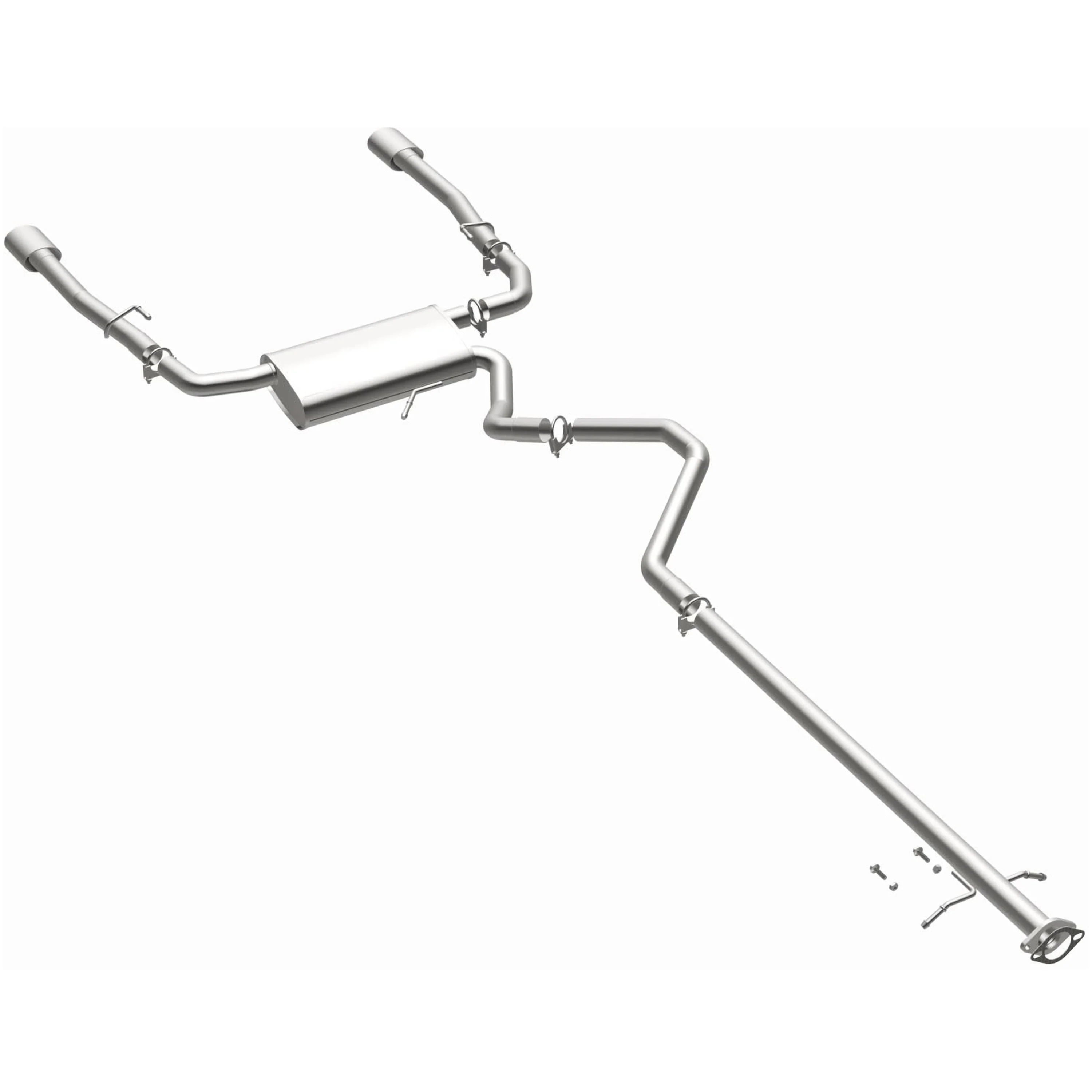 BRExhaust 2013-2016 Dodge Dart 1.4L | 2013-2016 Dodge Dart 2.4L Direct-Fit Exhaust System Kit 106-0850 - Image 2