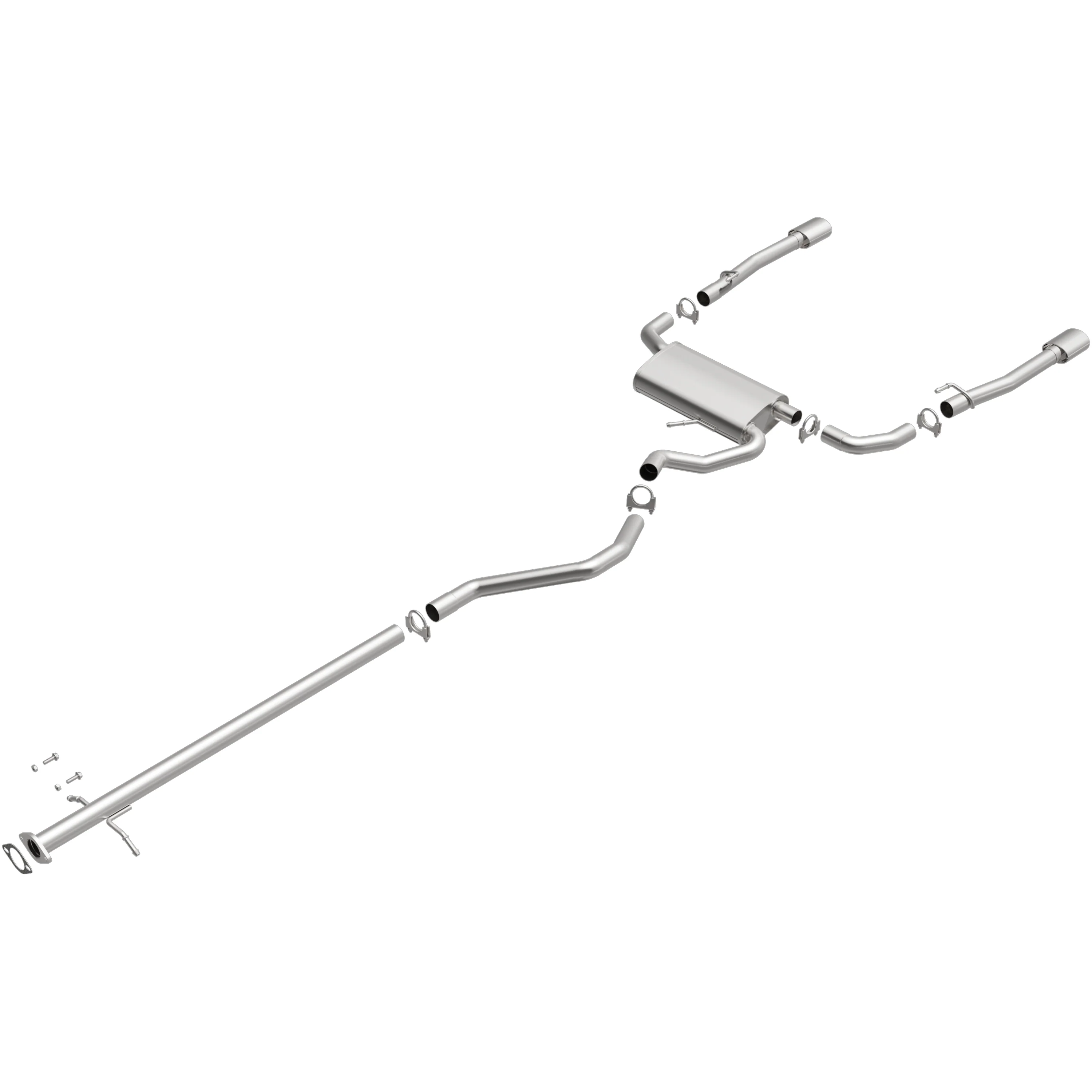 BRExhaust 2013-2016 Dodge Dart 1.4L | 2013-2016 Dodge Dart 2.4L Direct-Fit Exhaust System Kit 106-0850 - Image 4