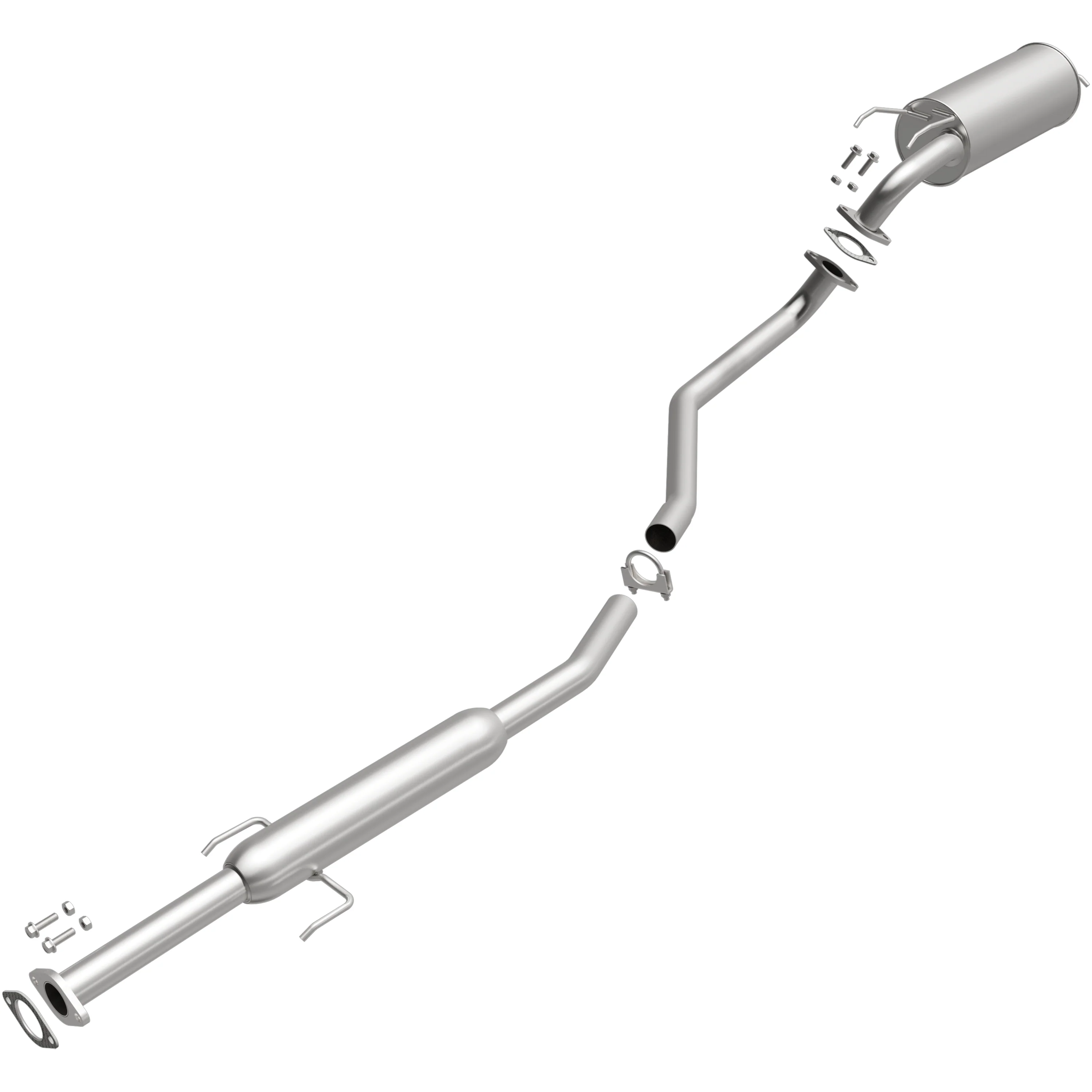 BRExhaust 2004-2008 Kia Spectra 2.0L | 2007 Kia Spectra5 2.0L Direct-Fit Exhaust System Kit 106-0854 - Image 4