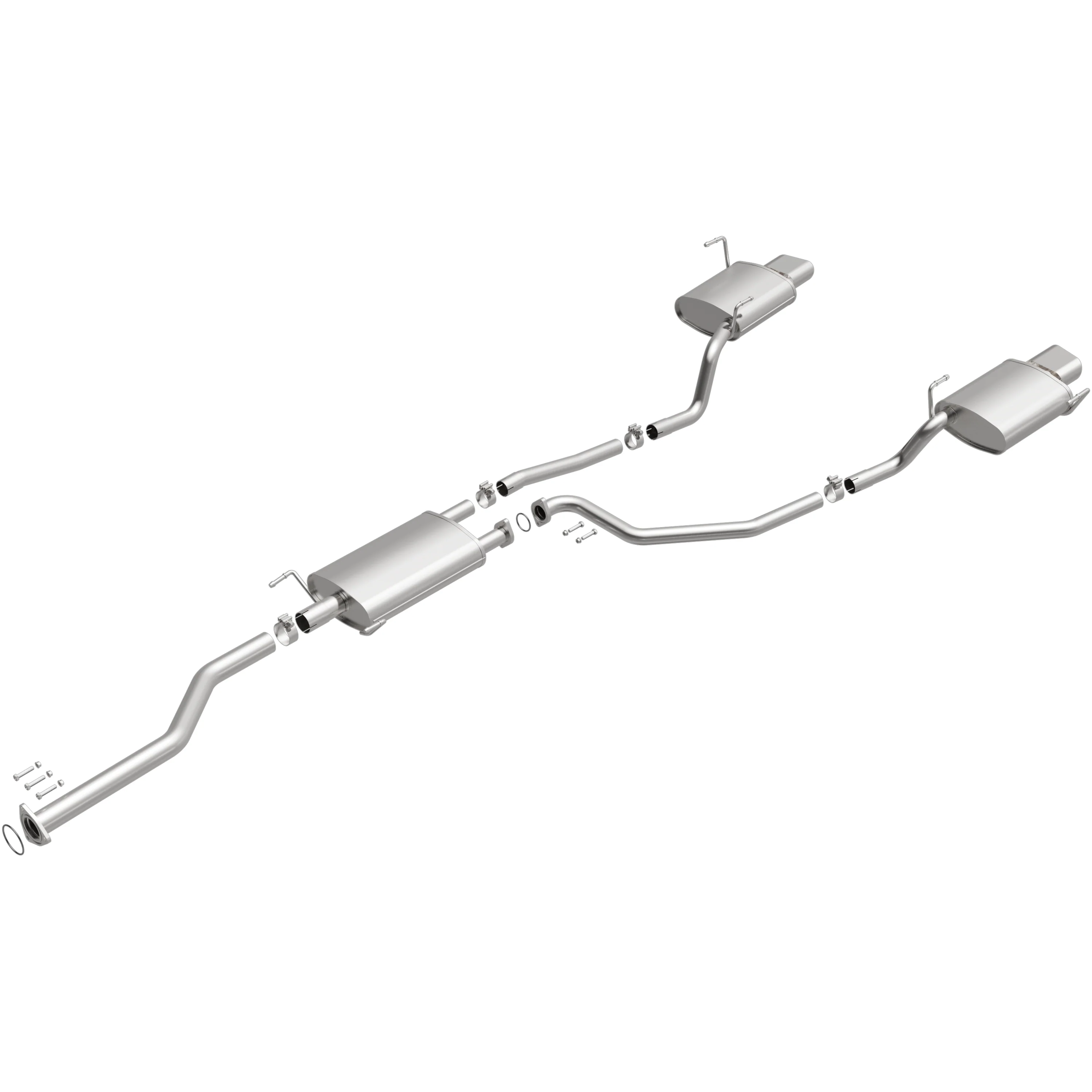 BRExhaust 2010-2013 Acura MDX 3.7L Direct-Fit Exhaust System Kit 106-0855 - Image 4
