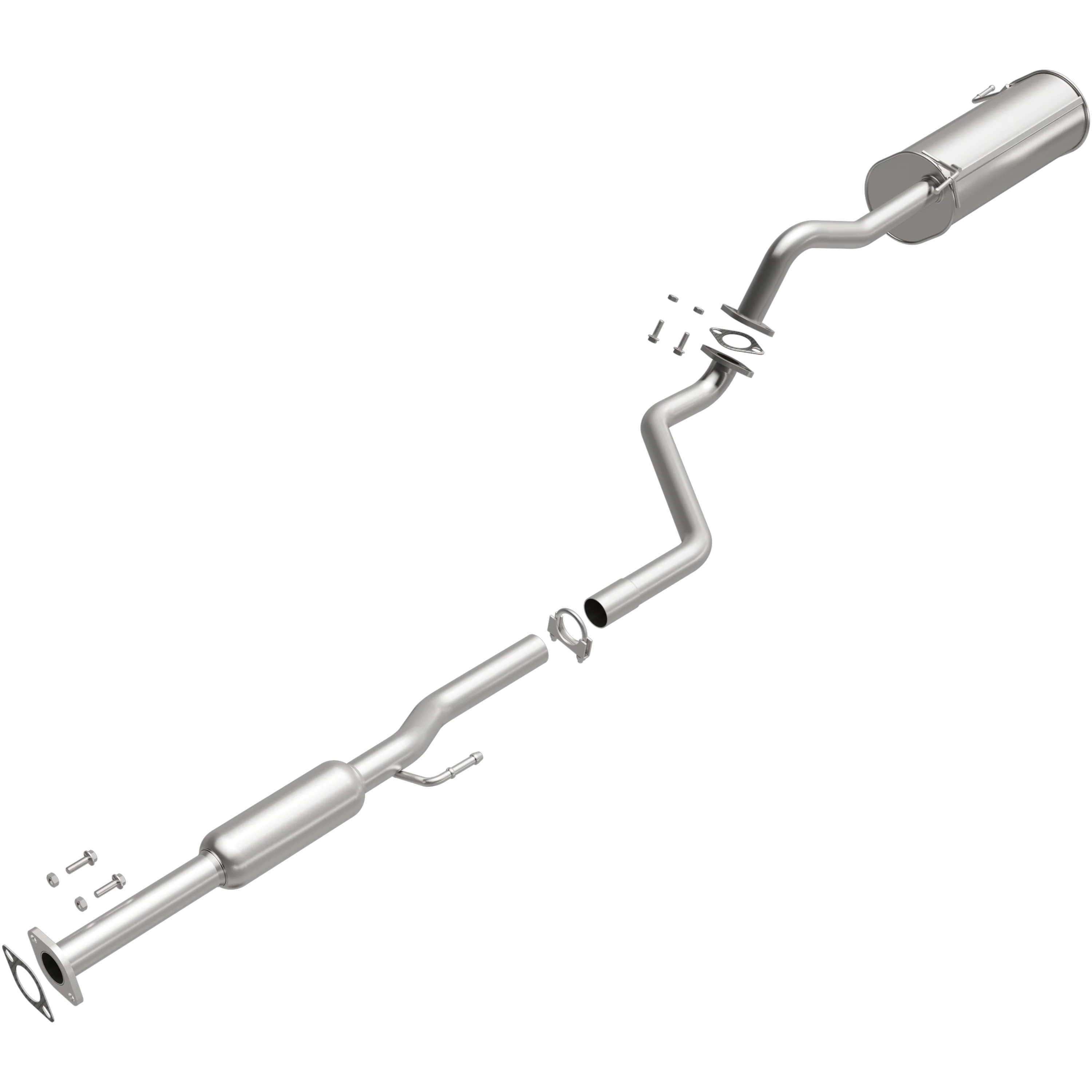 BRExhaust 2014-2016 Kia Forte 1.8L Direct-Fit Exhaust System Kit 106-0856 - Image 4