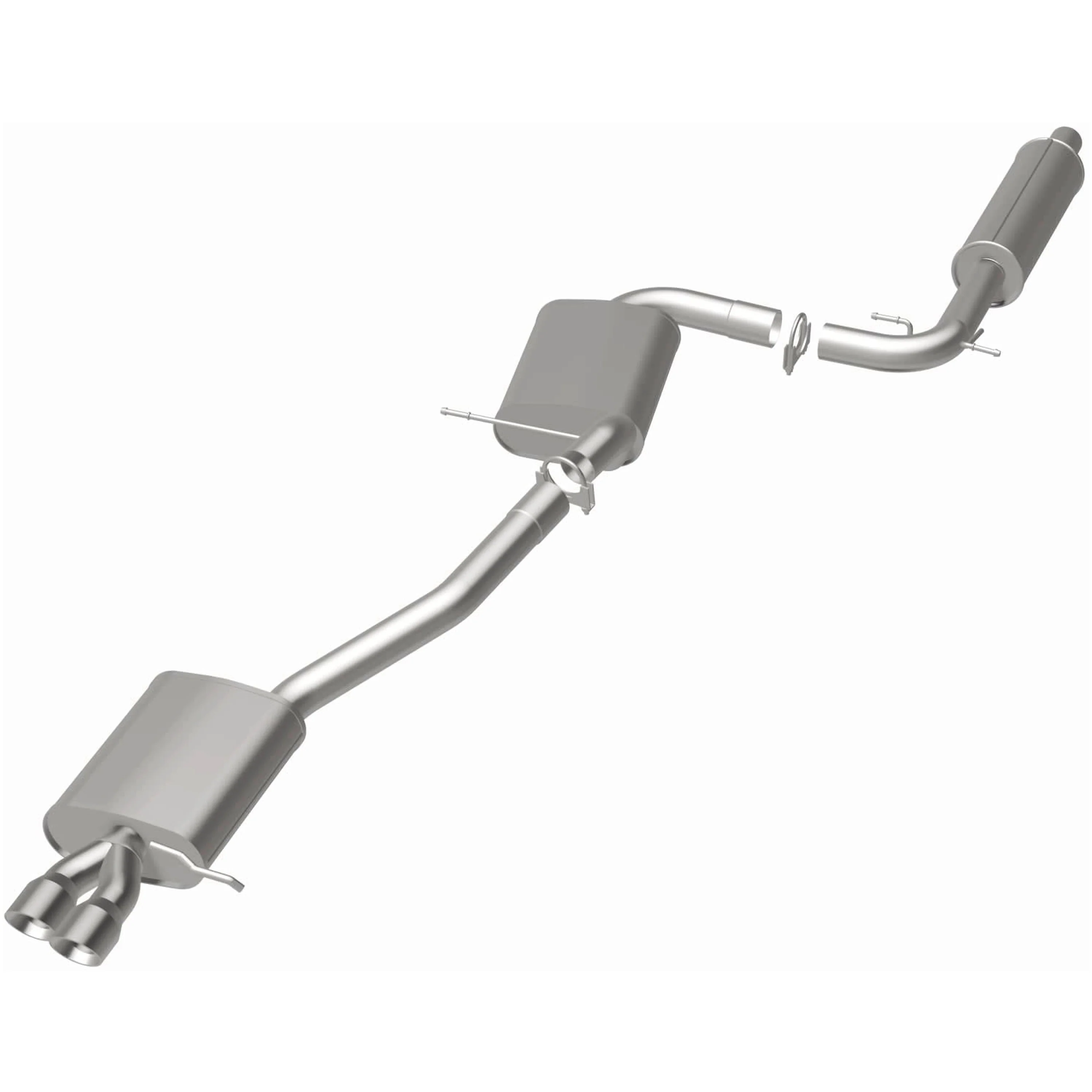 BRExhaust 2012-2014 Volkswagen Jetta 2.5L Direct-Fit Exhaust System Kit 106-0858 - Image 3