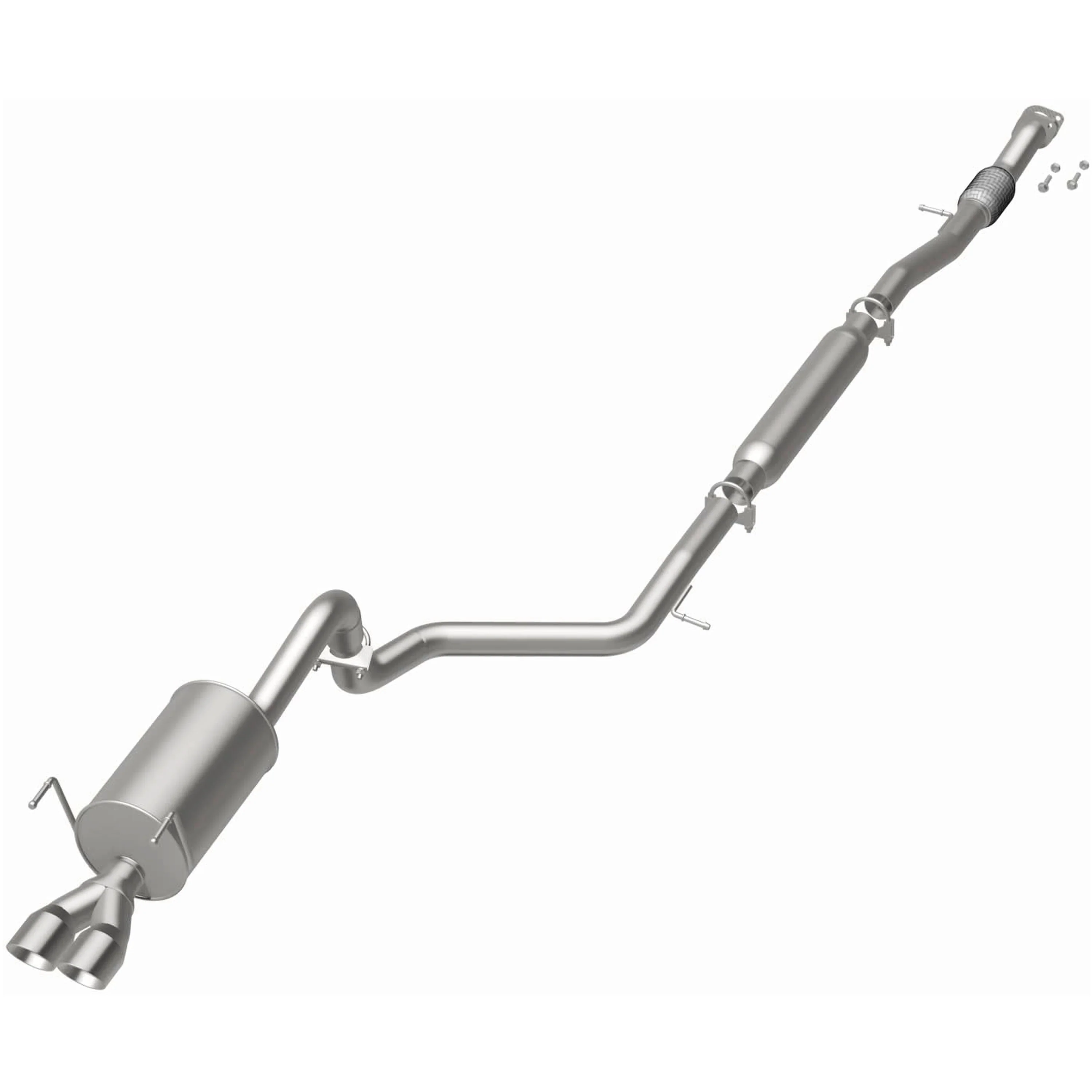 BRExhaust 2012-2019 Fiat 500 1.4L Direct-Fit Exhaust System Kit 106-0860 - Image 3