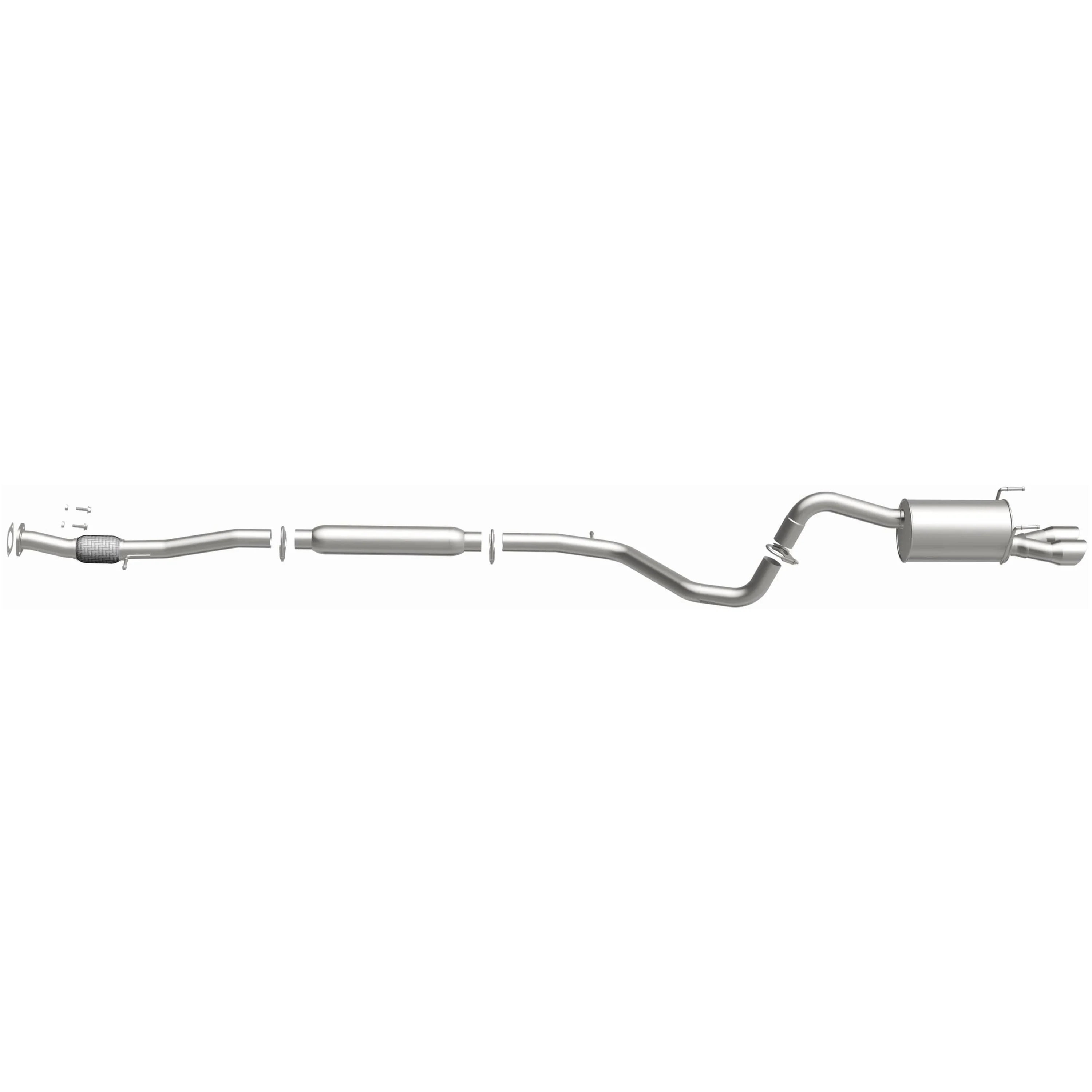 BRExhaust 2012-2019 Fiat 500 1.4L Direct-Fit Exhaust System Kit 106-0860 - Image 5