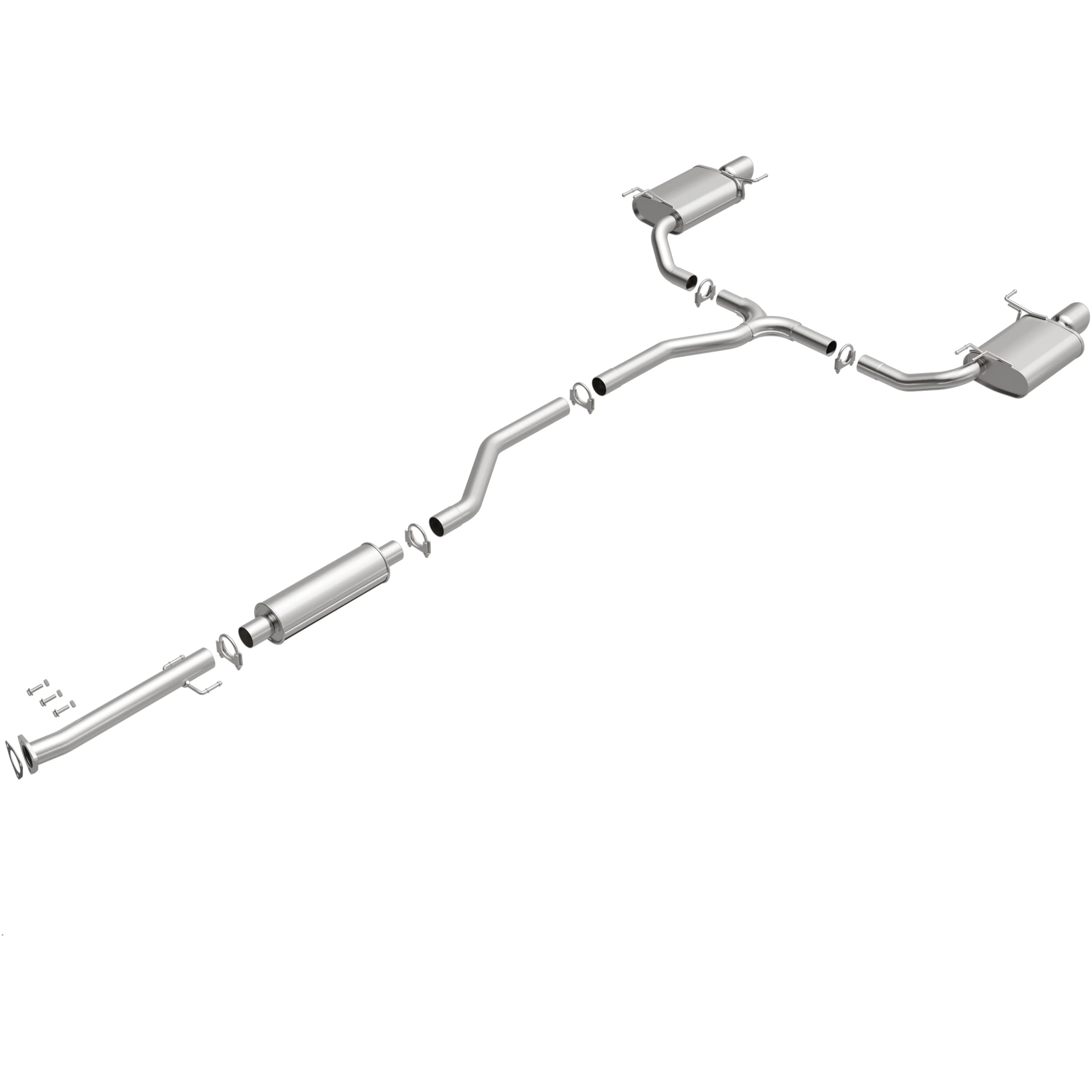 BRExhaust 2009-2014 Acura TSX 2.4L Direct-Fit Exhaust System Kit 106-0861 - Image 4