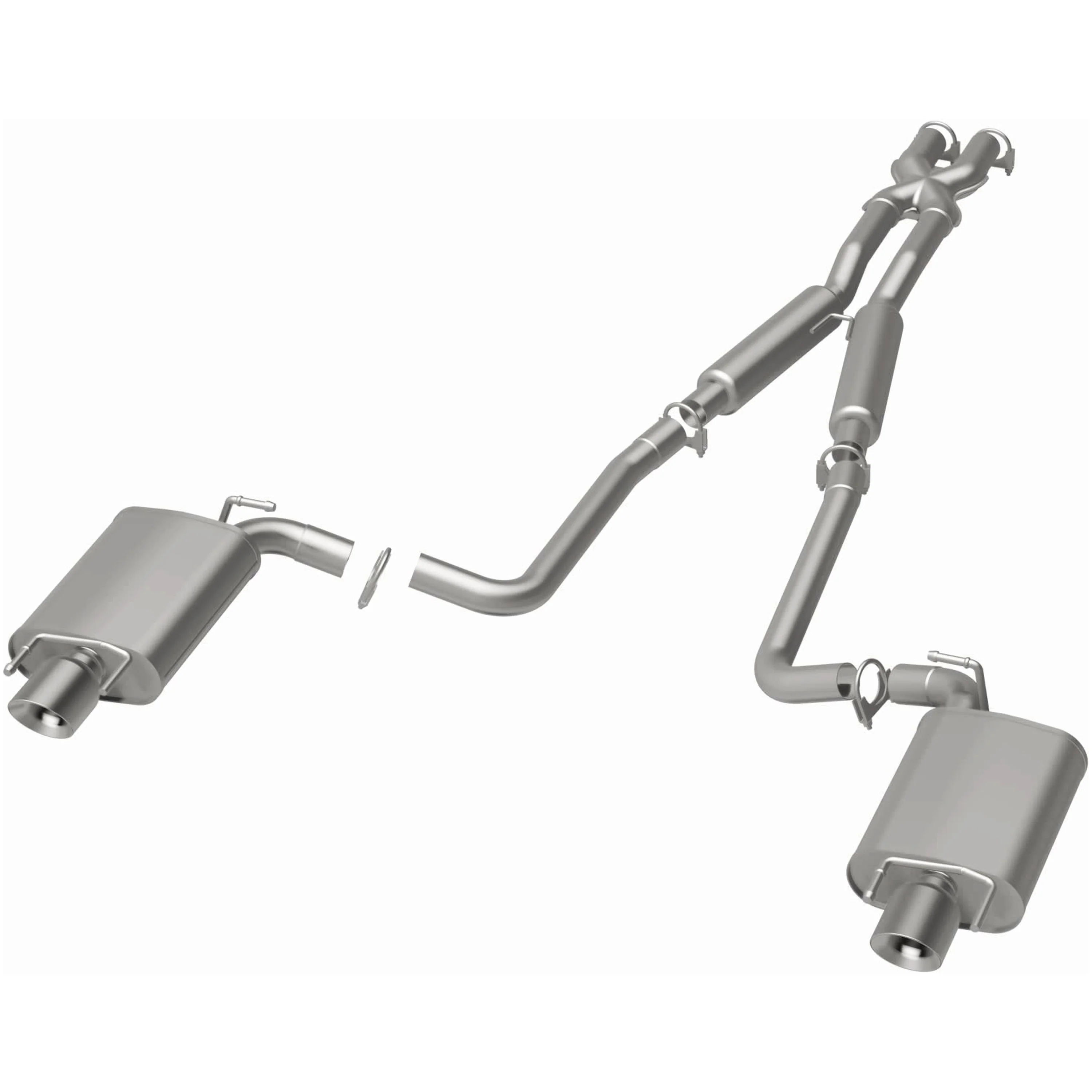 BRExhaust 2010-2012 Cadillac CTS 3.6L | 2010-2014 Cadillac CTS 3.0L Direct-Fit Exhaust System Kit 106-0863 - Image 3