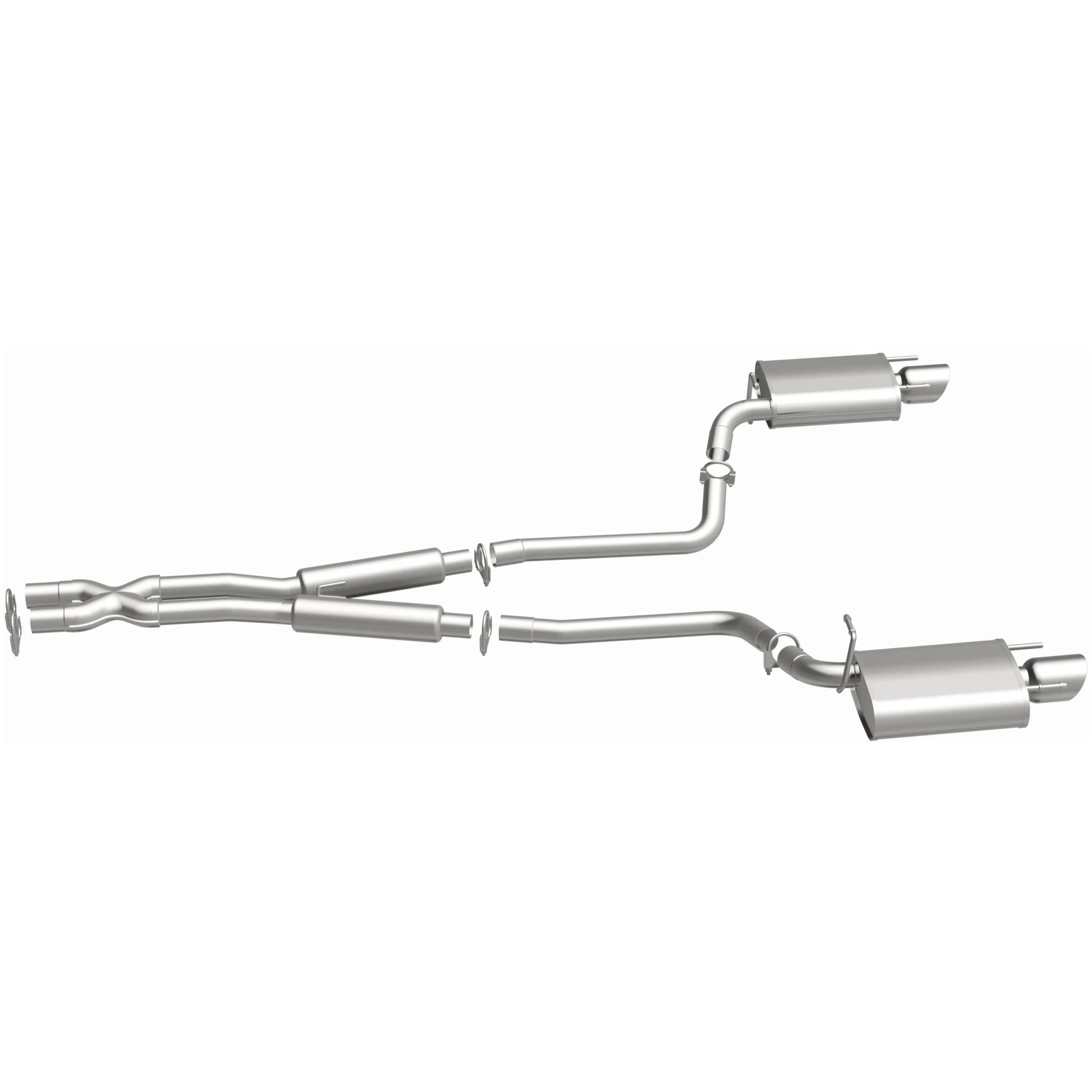 BRExhaust 2010-2012 Cadillac CTS 3.6L | 2010-2014 Cadillac CTS 3.0L Direct-Fit Exhaust System Kit 106-0863 - Image 5